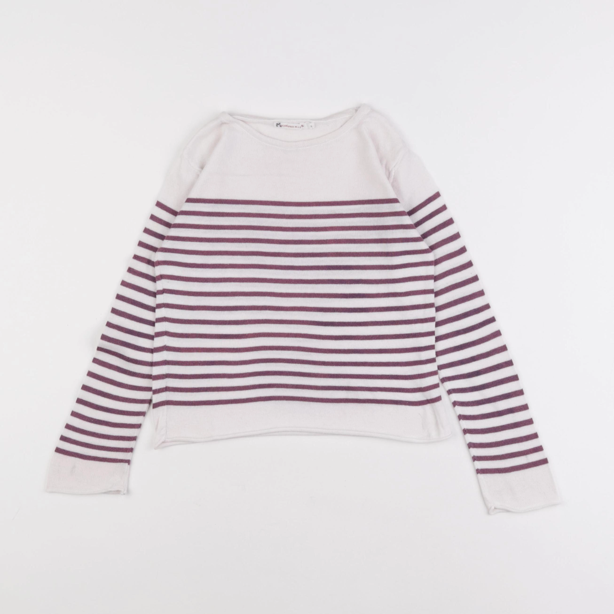 Monoprix - pull blanc - 5 ans
