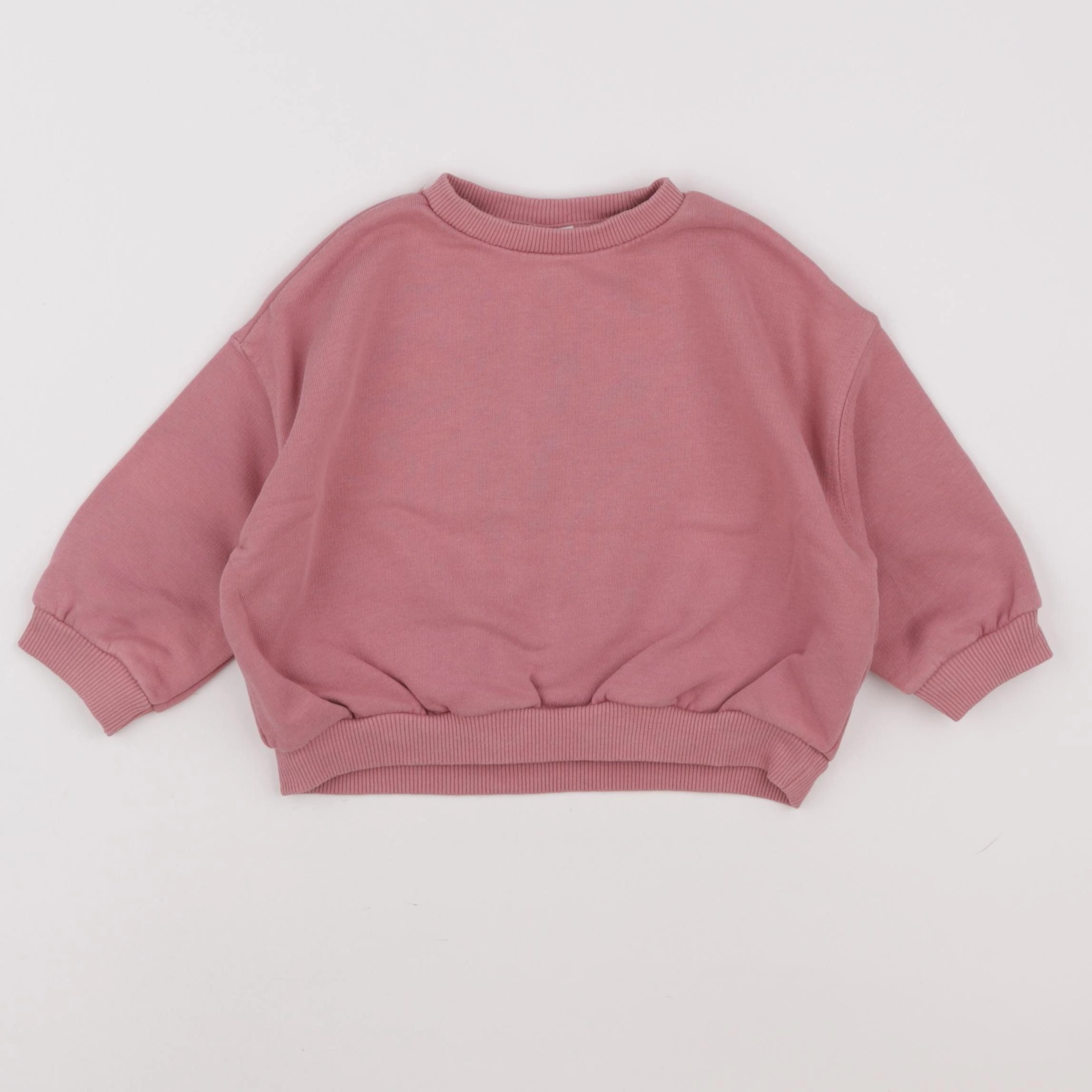 Zara - sweat rose - 9/12 mois