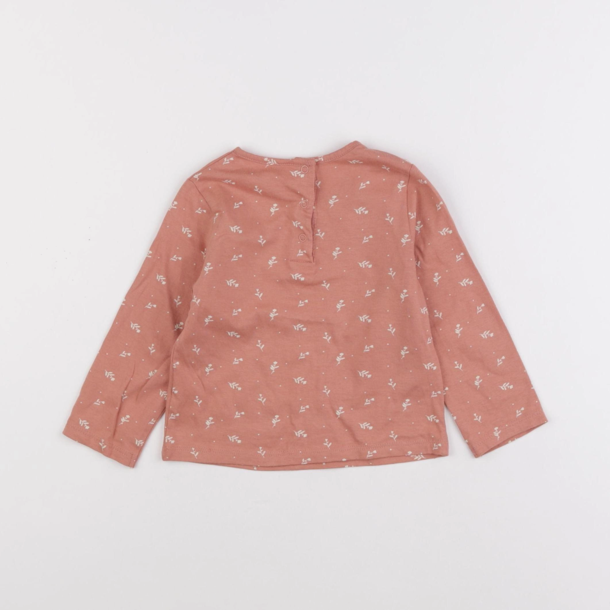Vertbaudet - tee-shirt rose - 12 mois