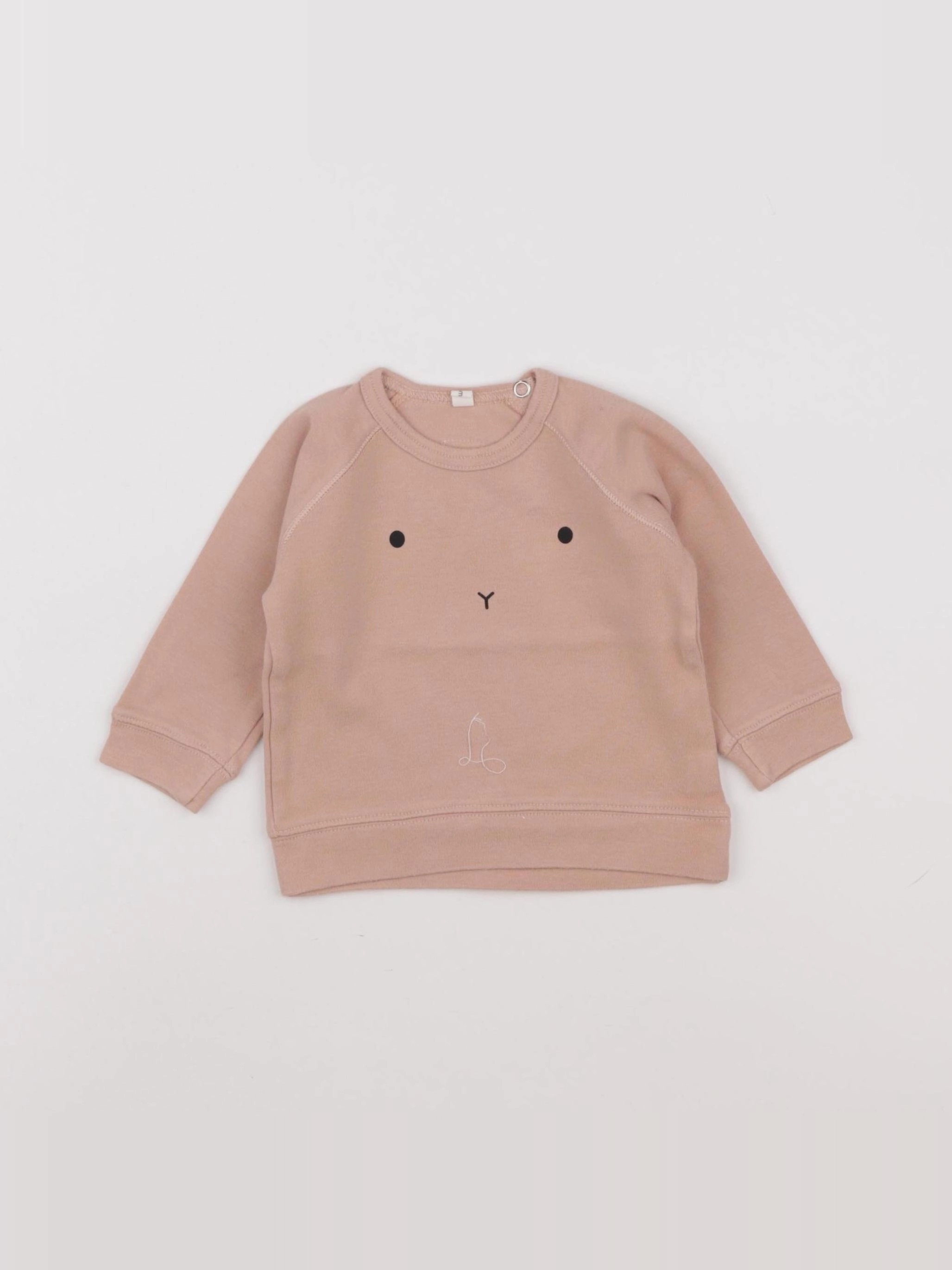Organic Zoo - sweat rose - 3/6 mois