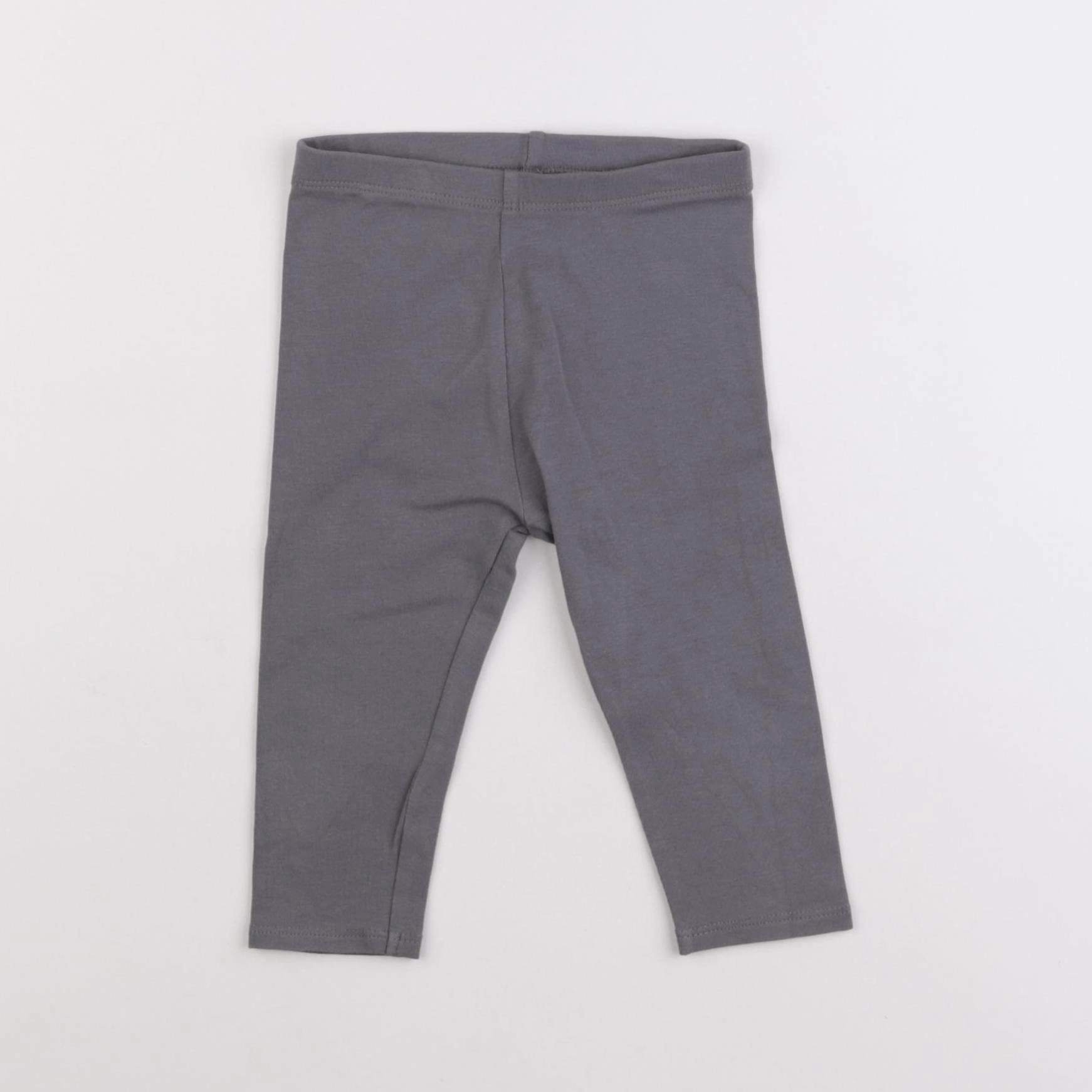Vertbaudet - legging gris - 12 mois