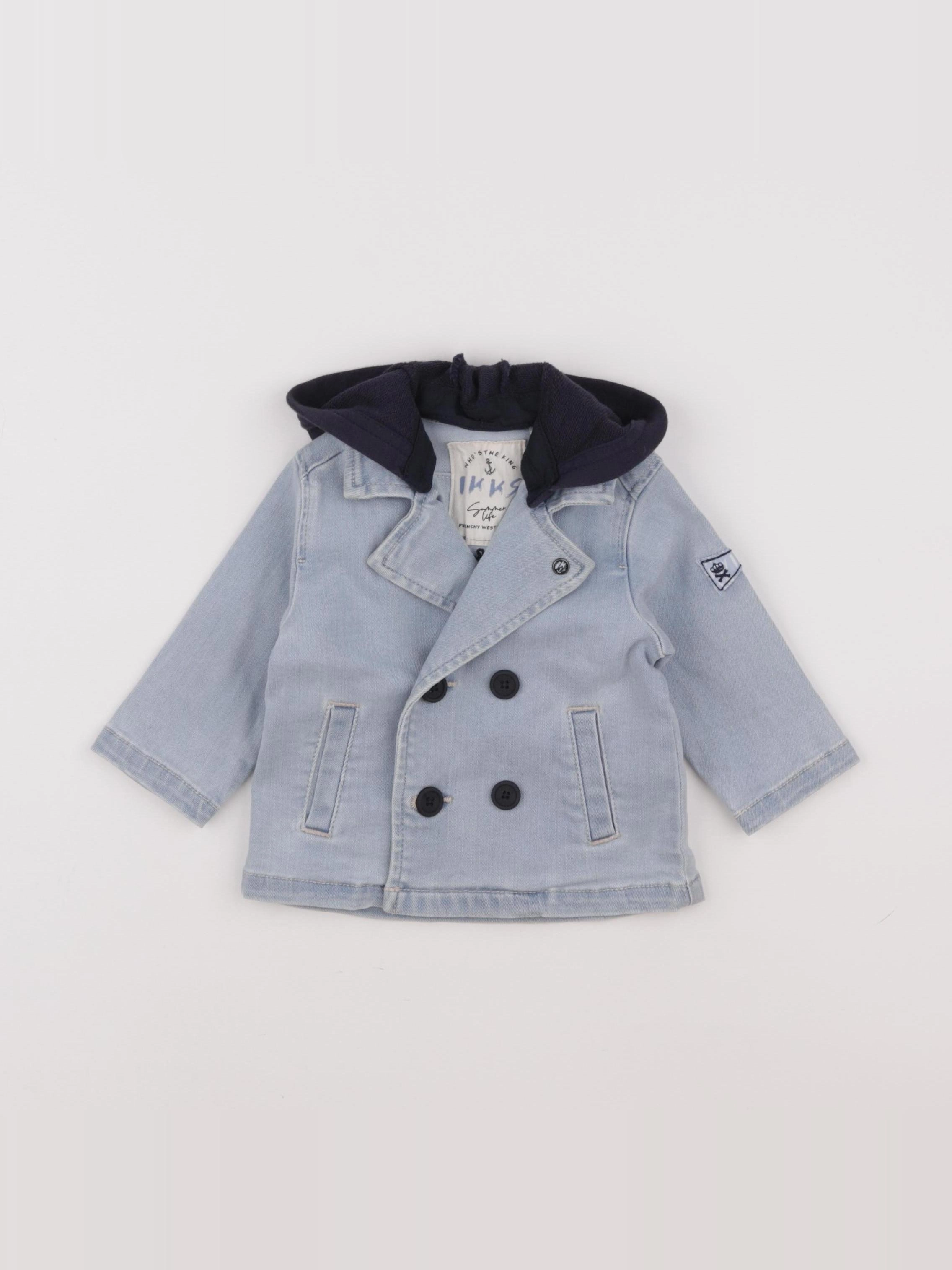 IKKS - veste bleu - 6 mois