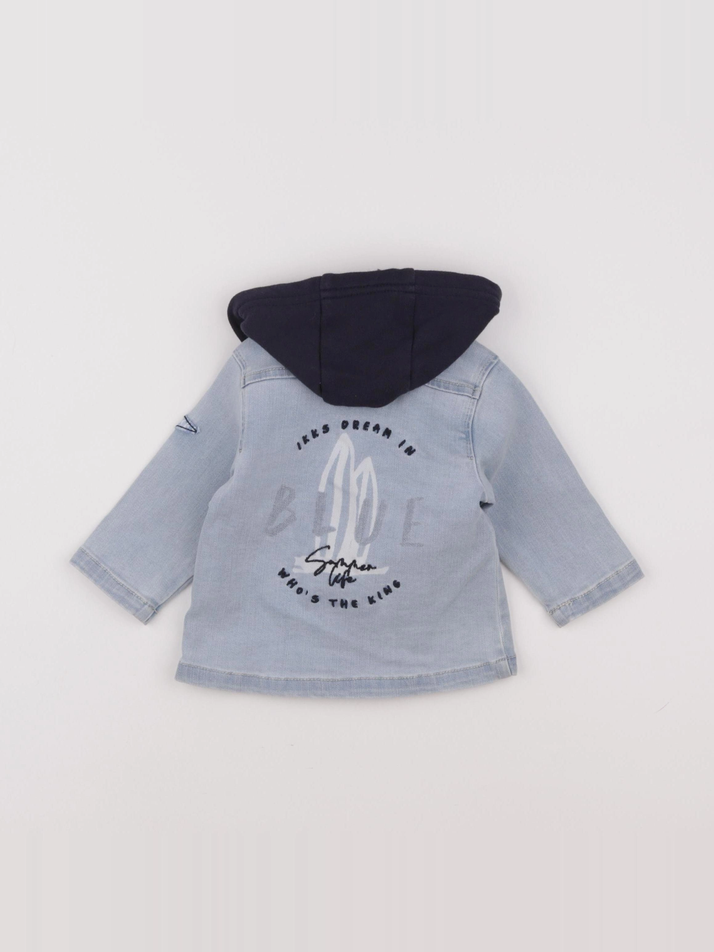 IKKS - veste bleu - 6 mois