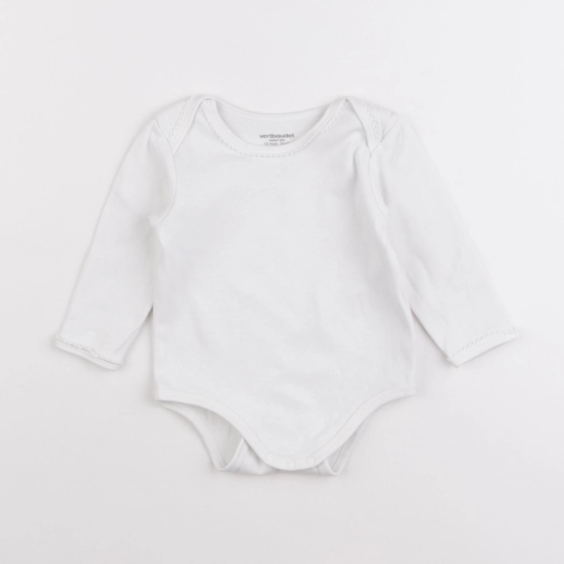 Vertbaudet - body blanc - 12 mois