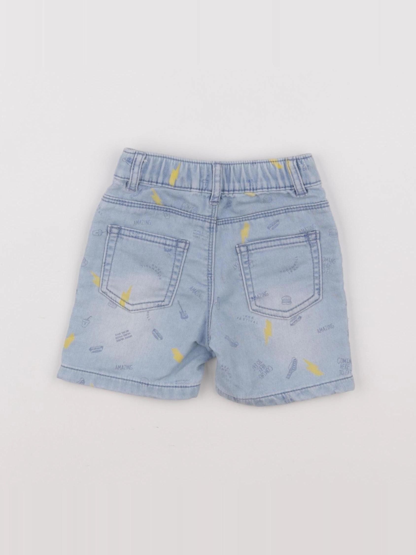 IKKS - short bleu - 12 mois