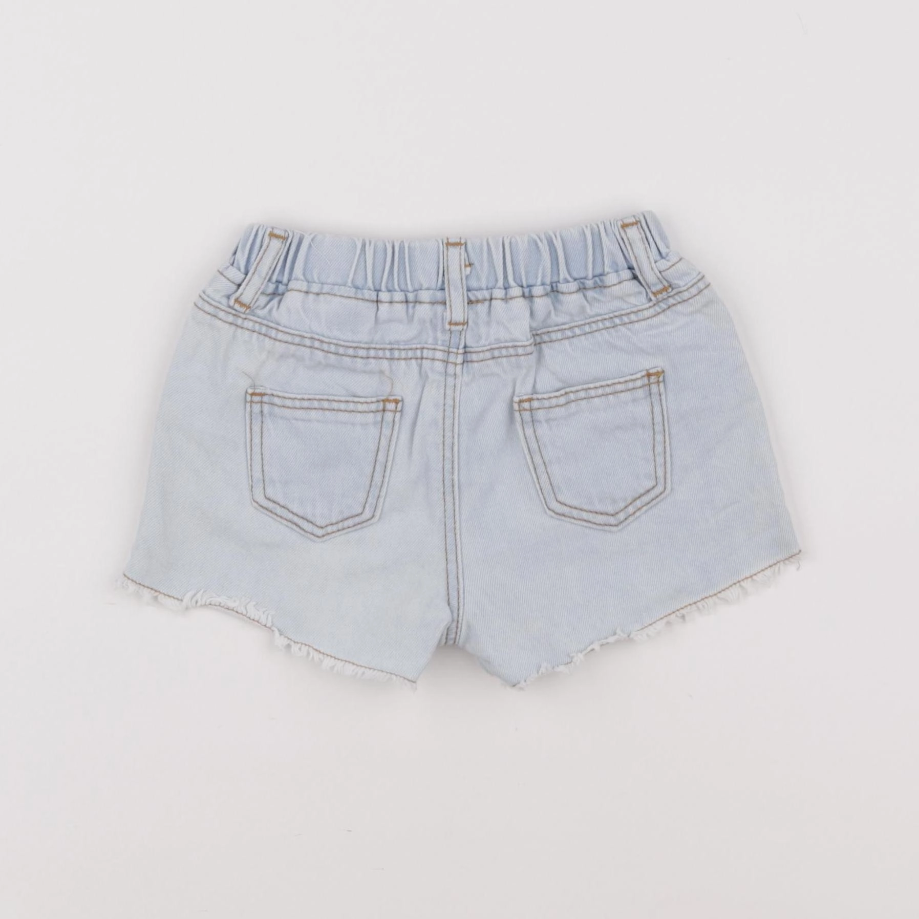 Zara - short bleu - 12/18 mois