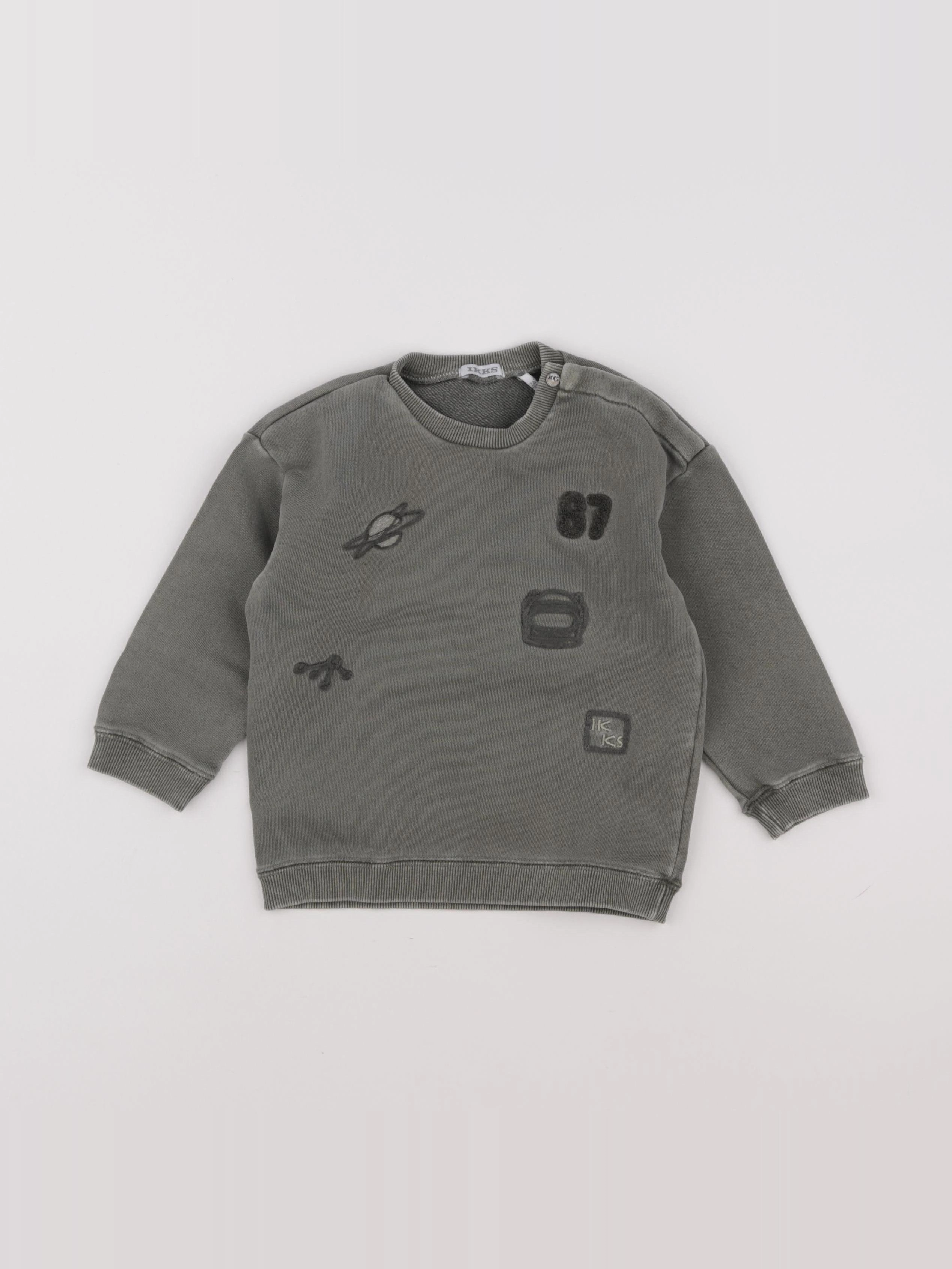 IKKS - sweat vert - 2 ans