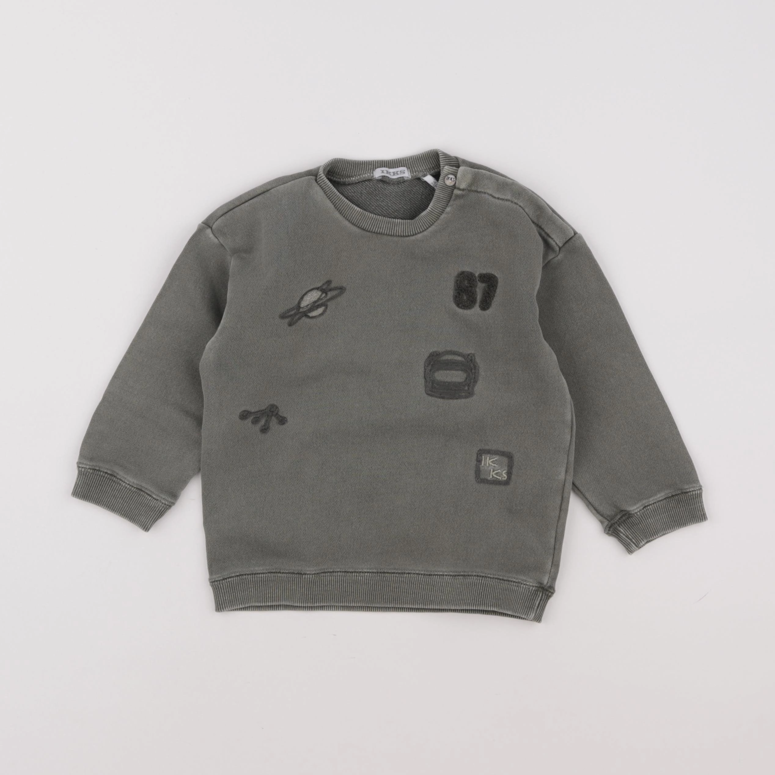 IKKS - sweat vert - 2 ans