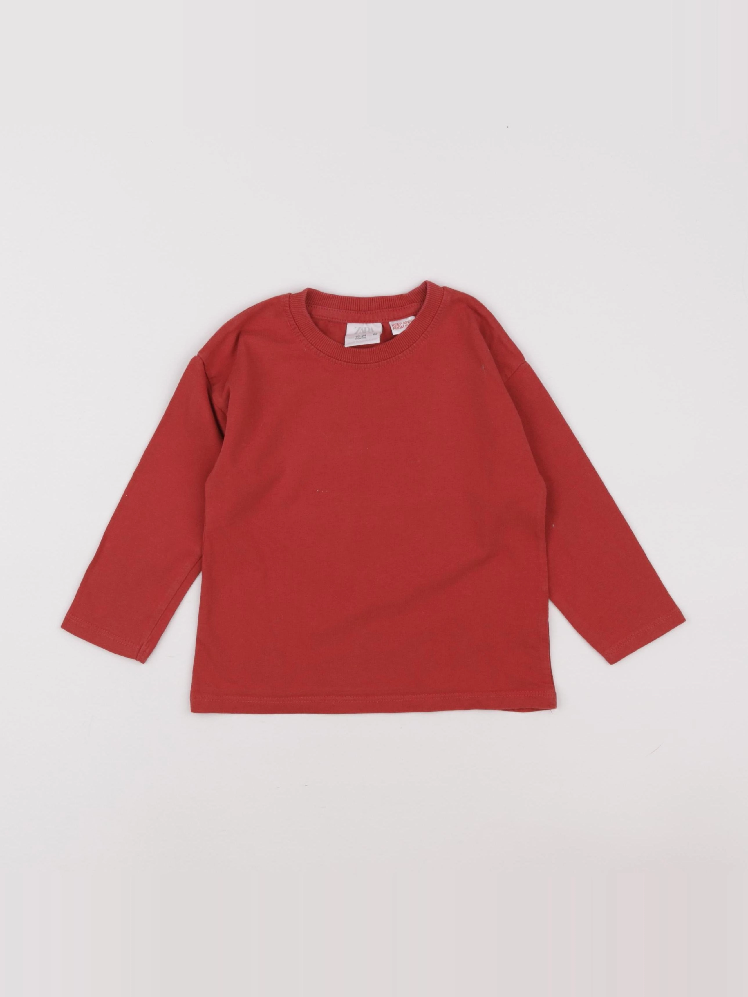 Zara - tee-shirt rouge - 18/24 mois