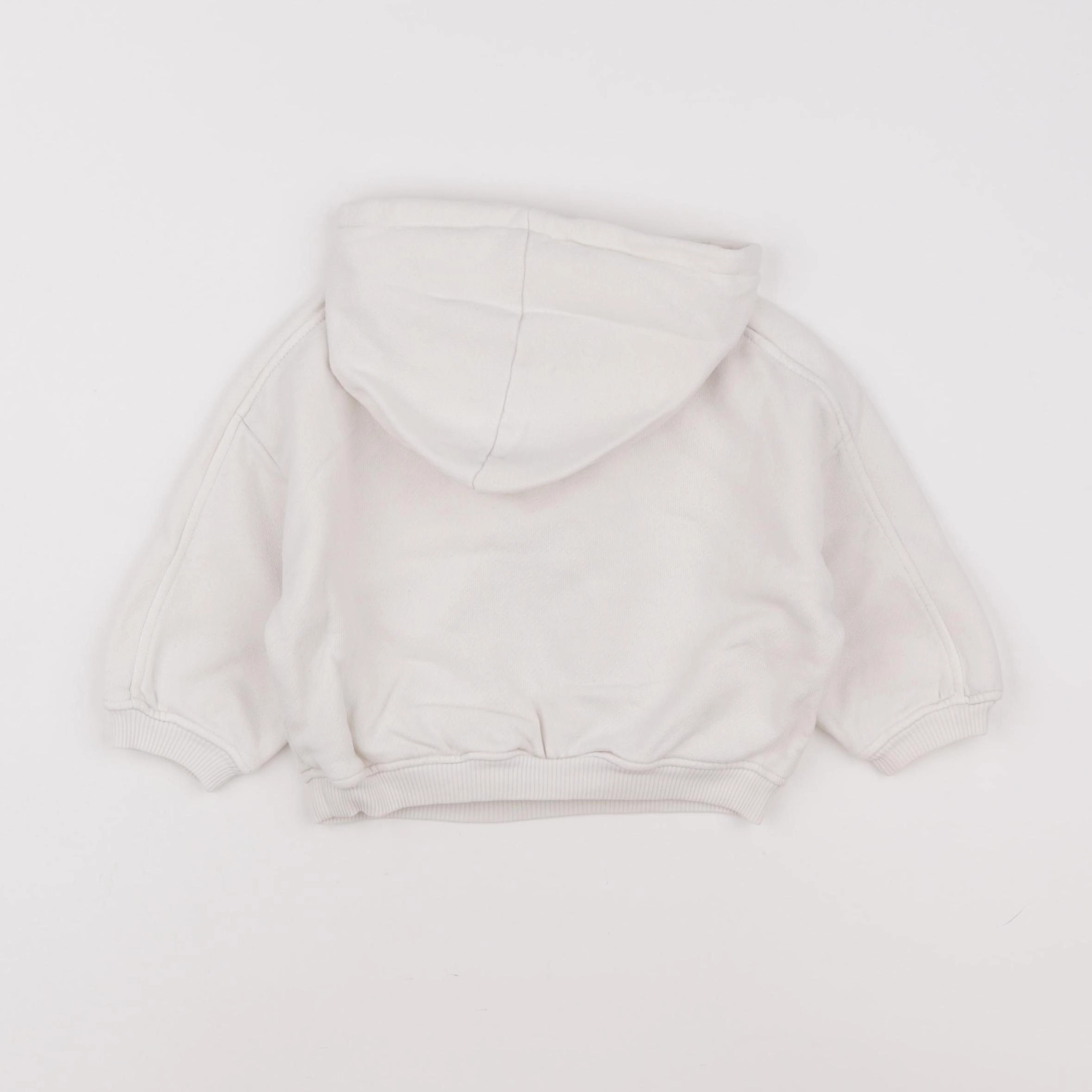 Zara - sweat blanc - 9/12 mois