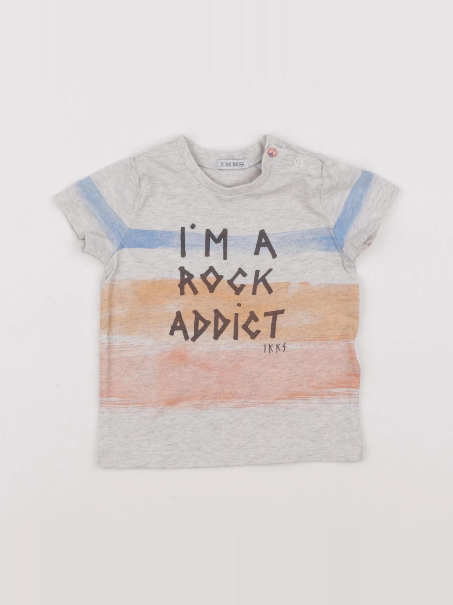 IKKS - tee-shirt gris - 12 mois