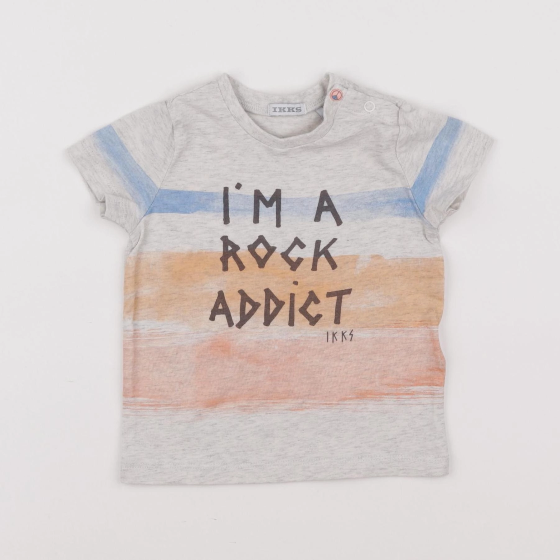 IKKS - tee-shirt gris - 12 mois