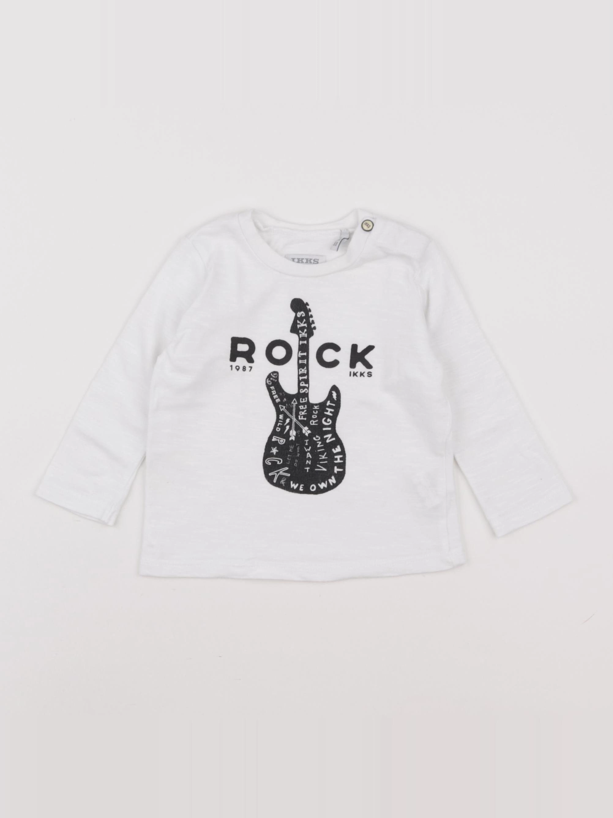 IKKS - tee-shirt blanc - 6 mois