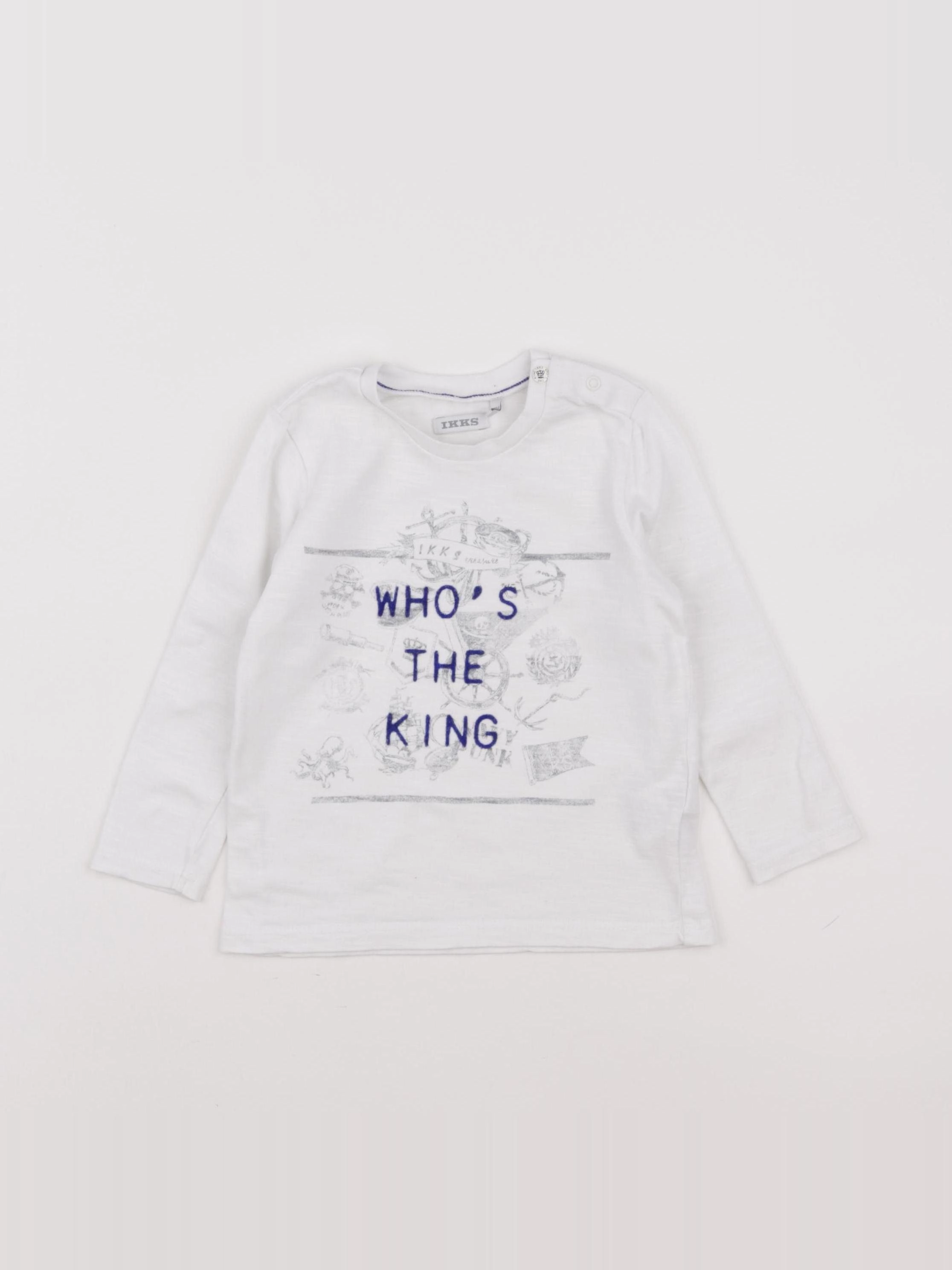 IKKS - tee-shirt blanc - 18 mois