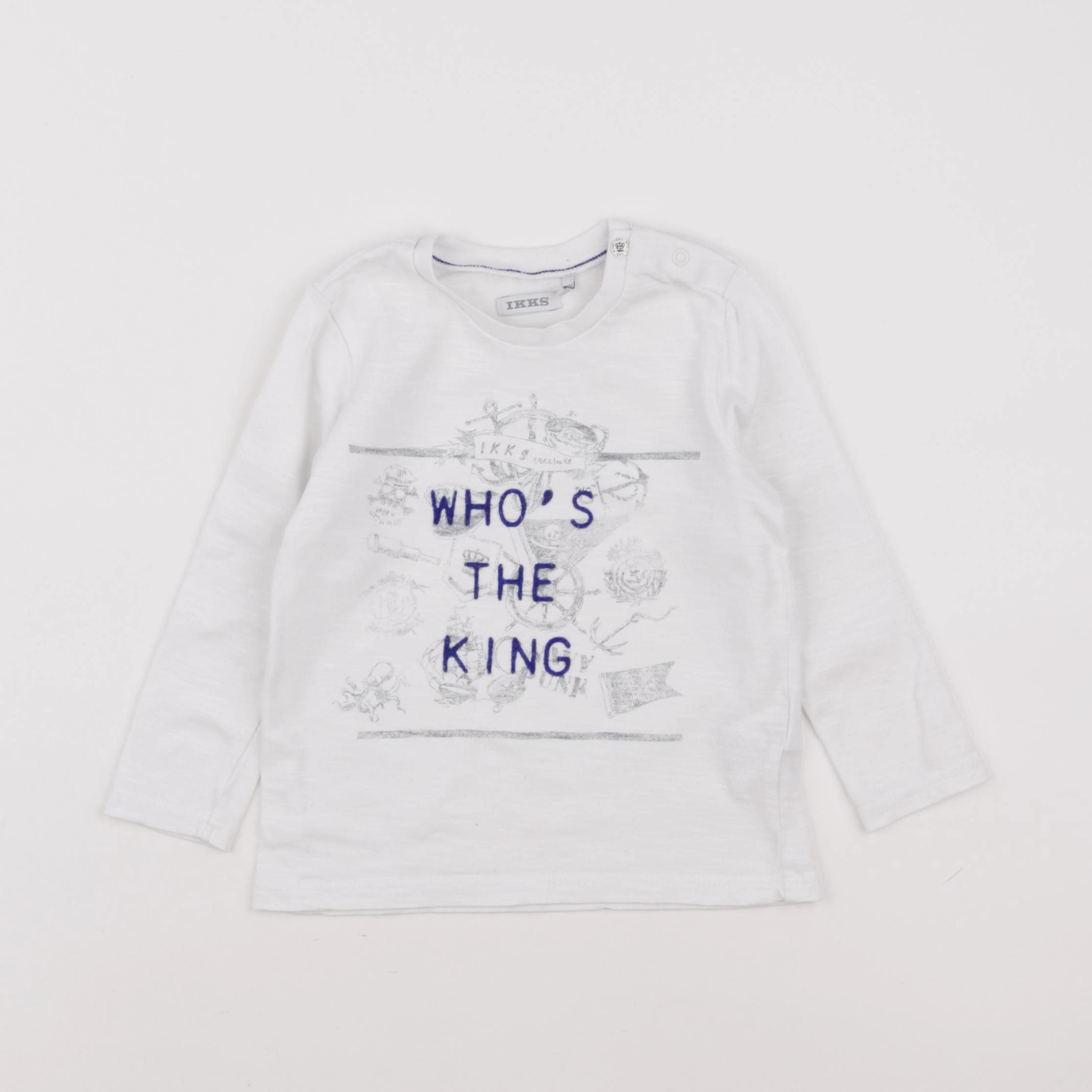IKKS - tee-shirt blanc - 18 mois