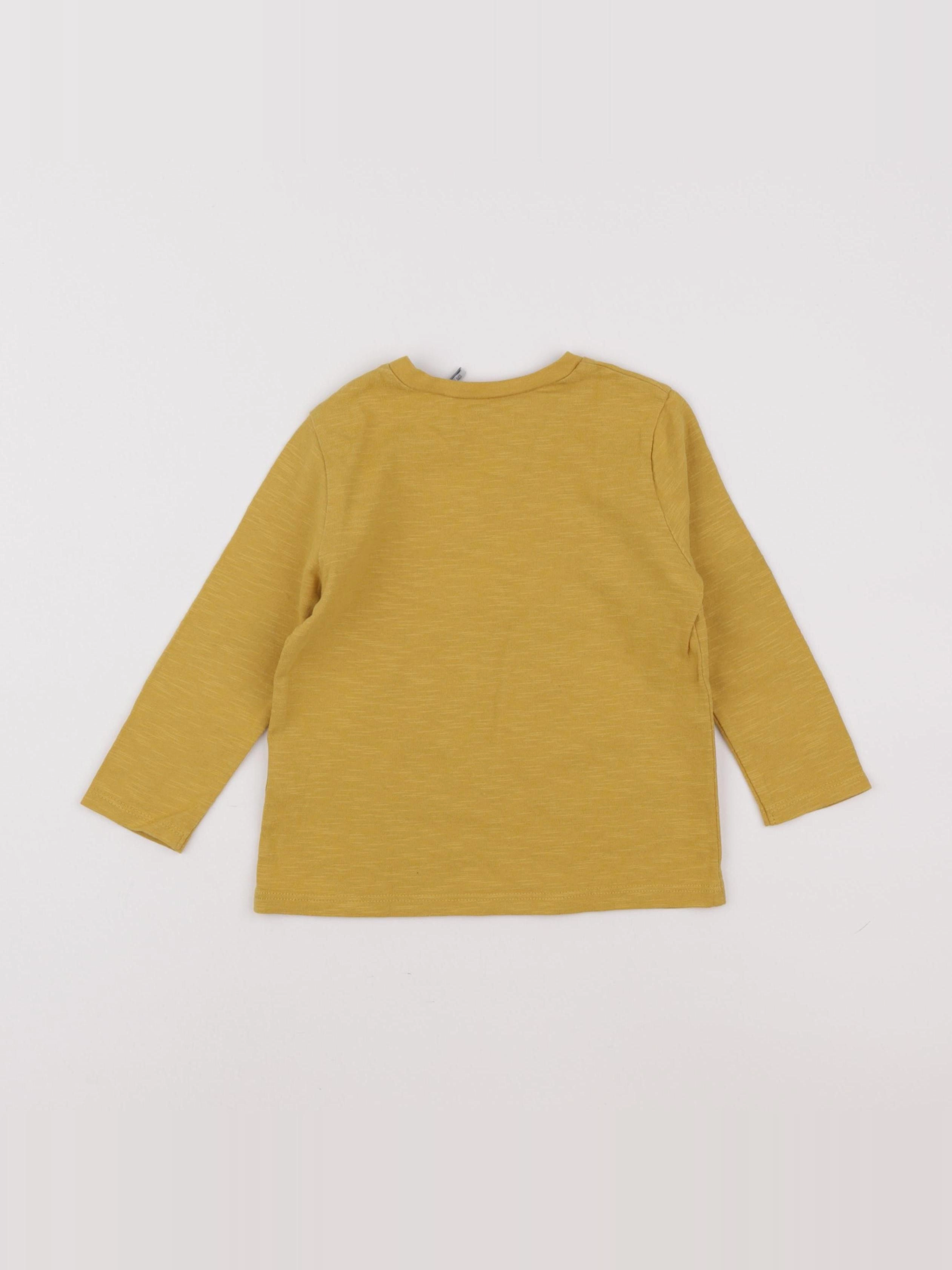 IKKS - tee-shirt jaune - 2 ans