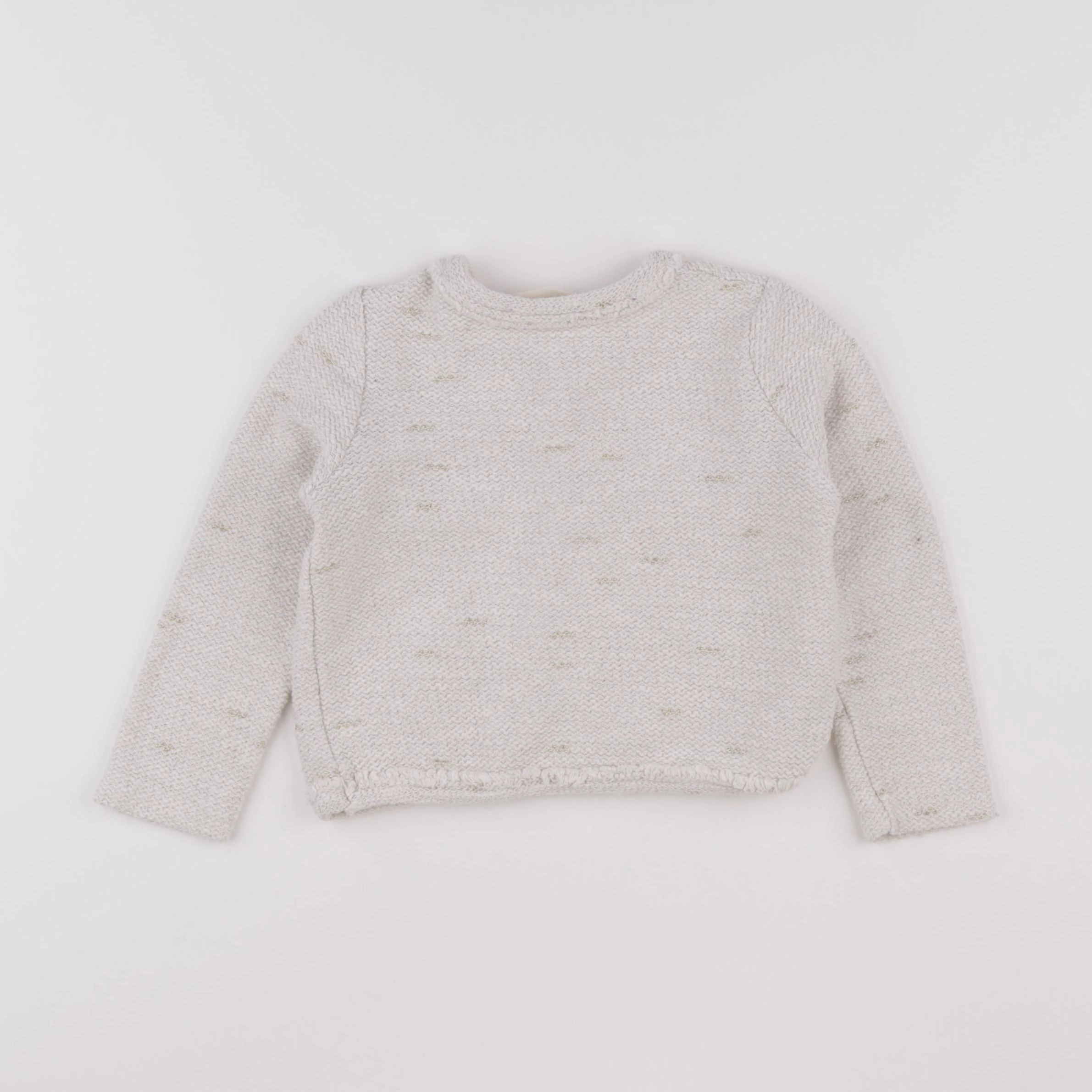 Zara - gilet beige, or - 4/5 ans