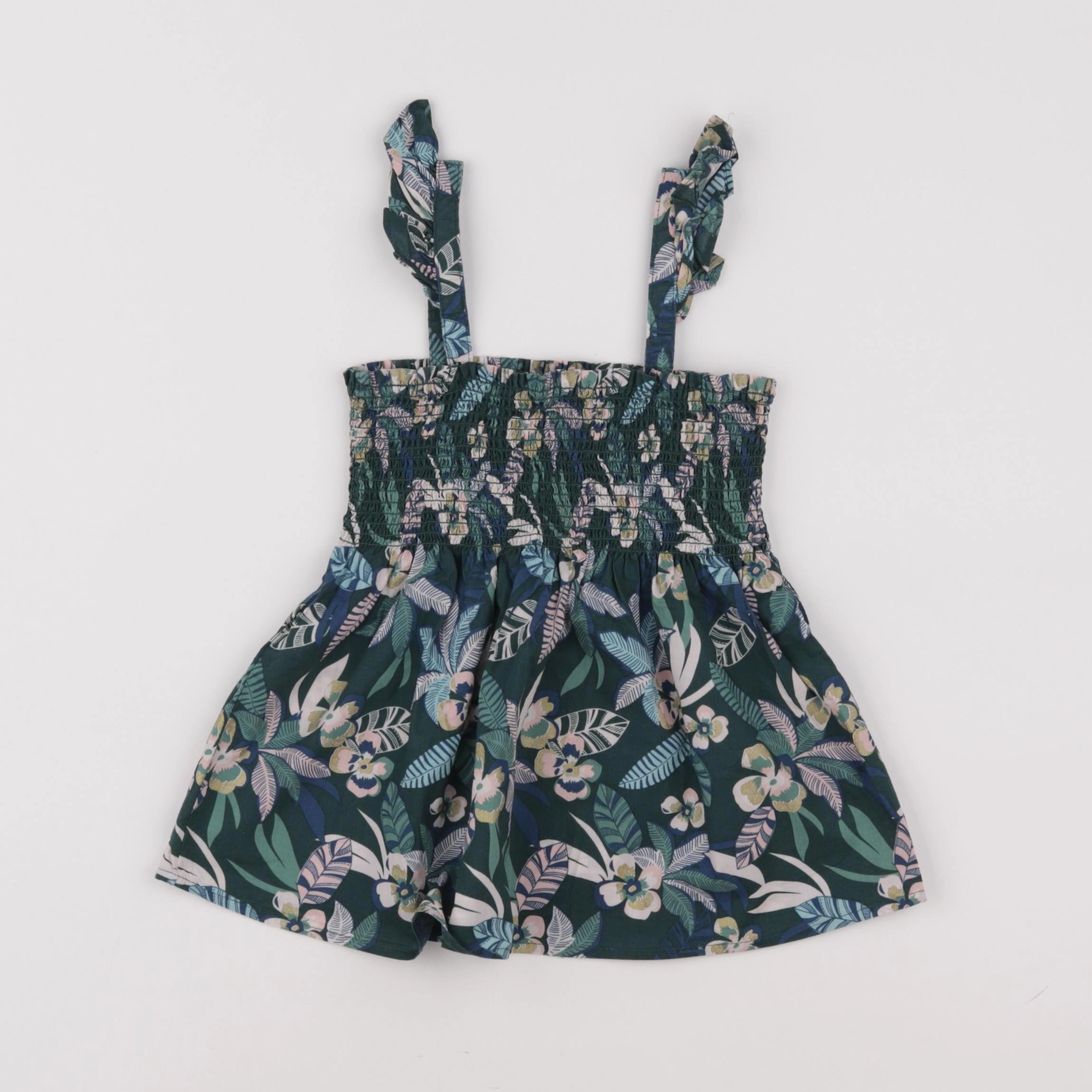 Vertbaudet - blouse vert - 7 ans