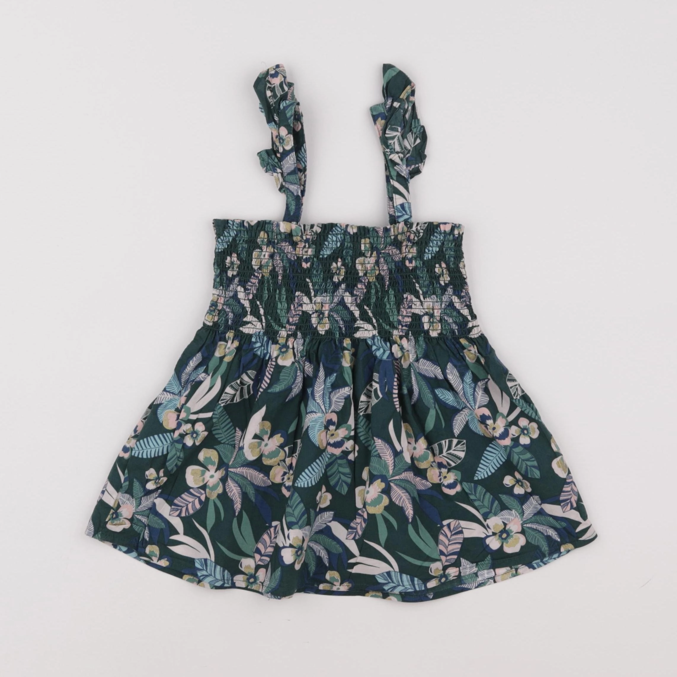 Vertbaudet - blouse vert - 7 ans