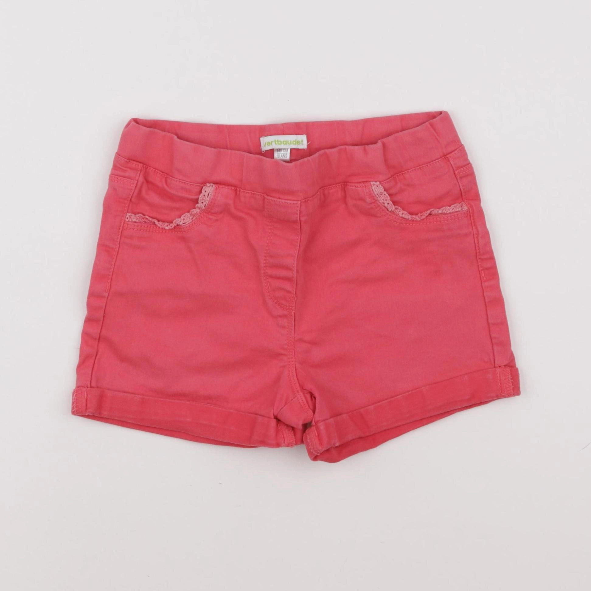 Vertbaudet - short rose - 10 ans