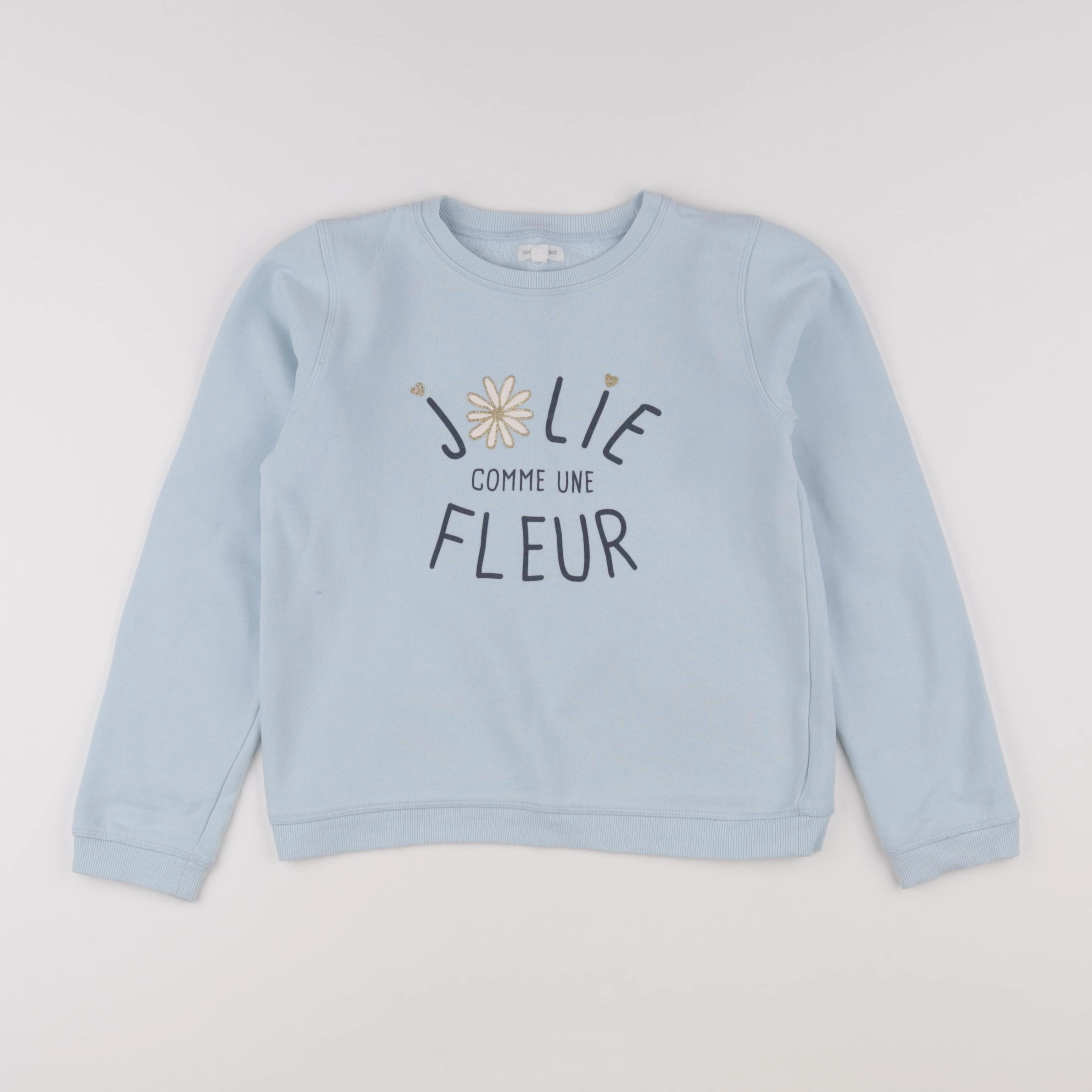 Vertbaudet - sweat bleu - 10 ans