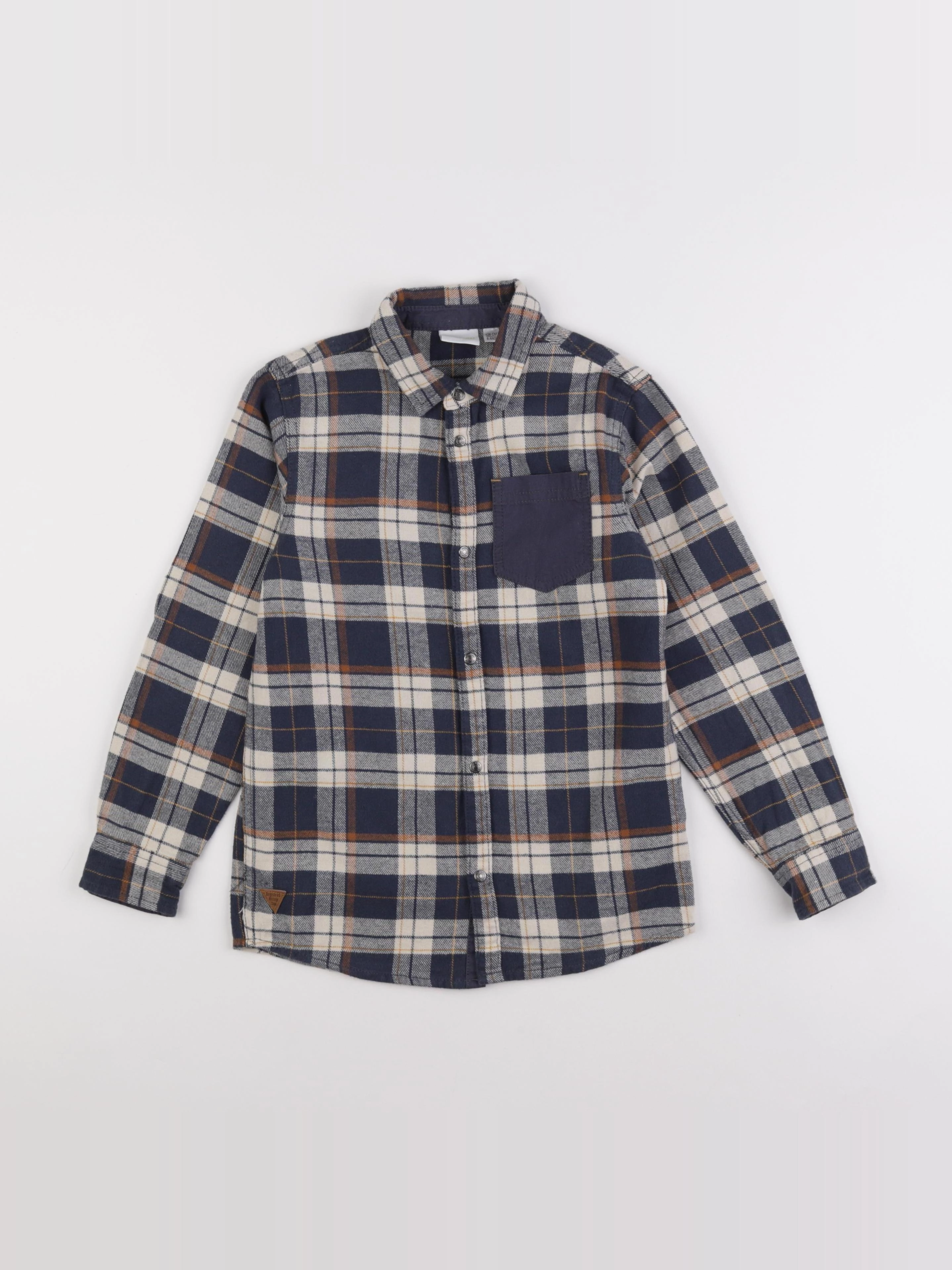Vertbaudet - chemise bleu - 8 ans