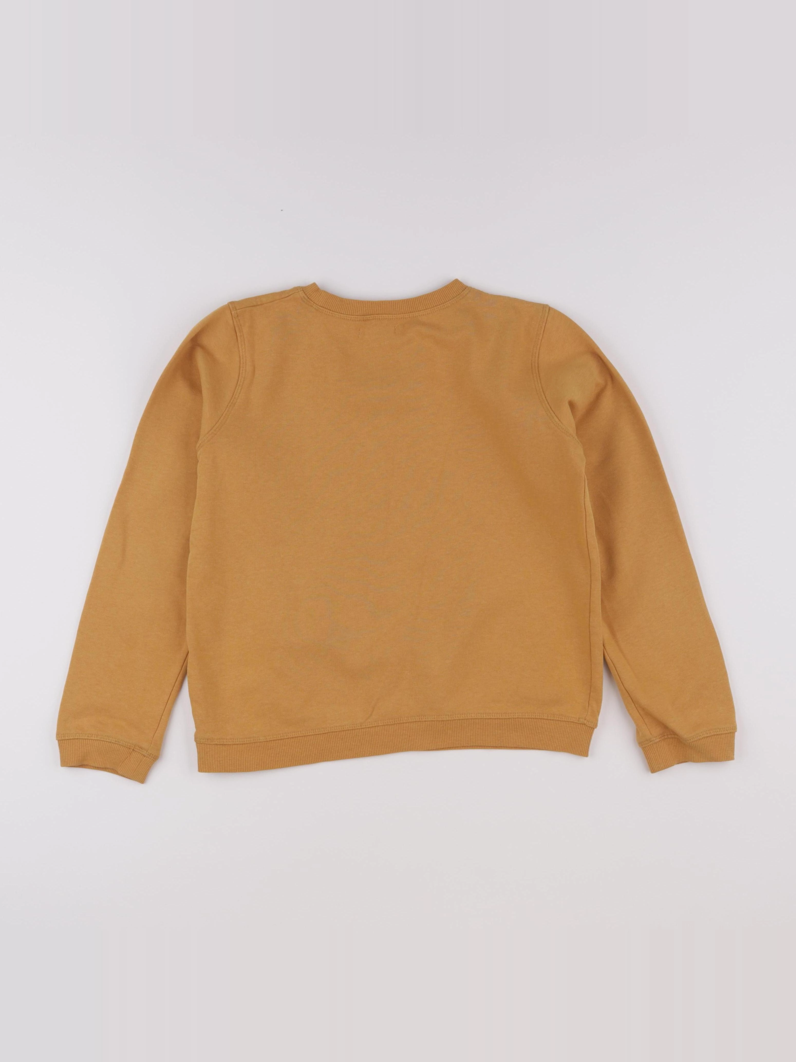 Vertbaudet - sweat jaune - 10 ans