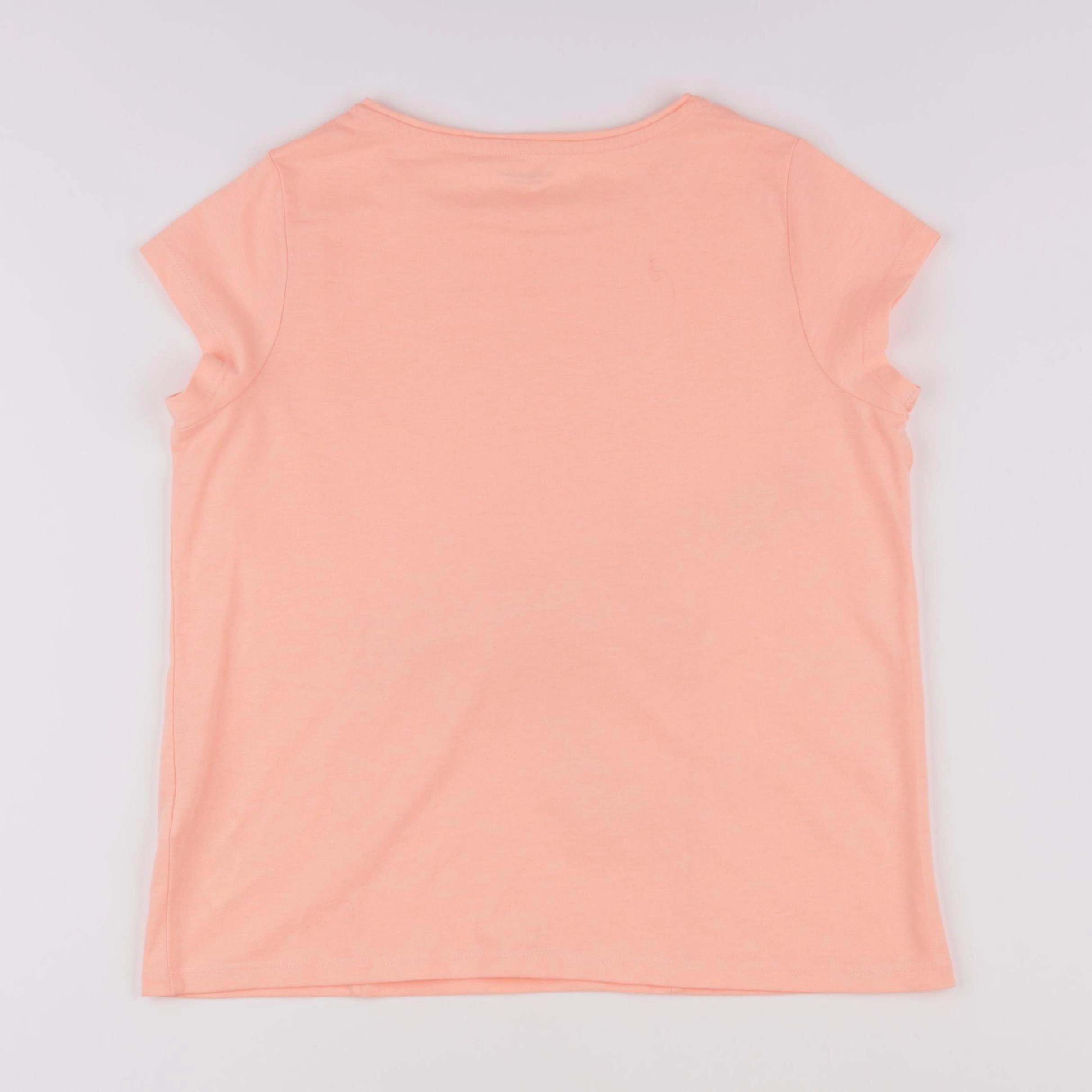 Vertbaudet - tee-shirt orange fluo - 10 ans