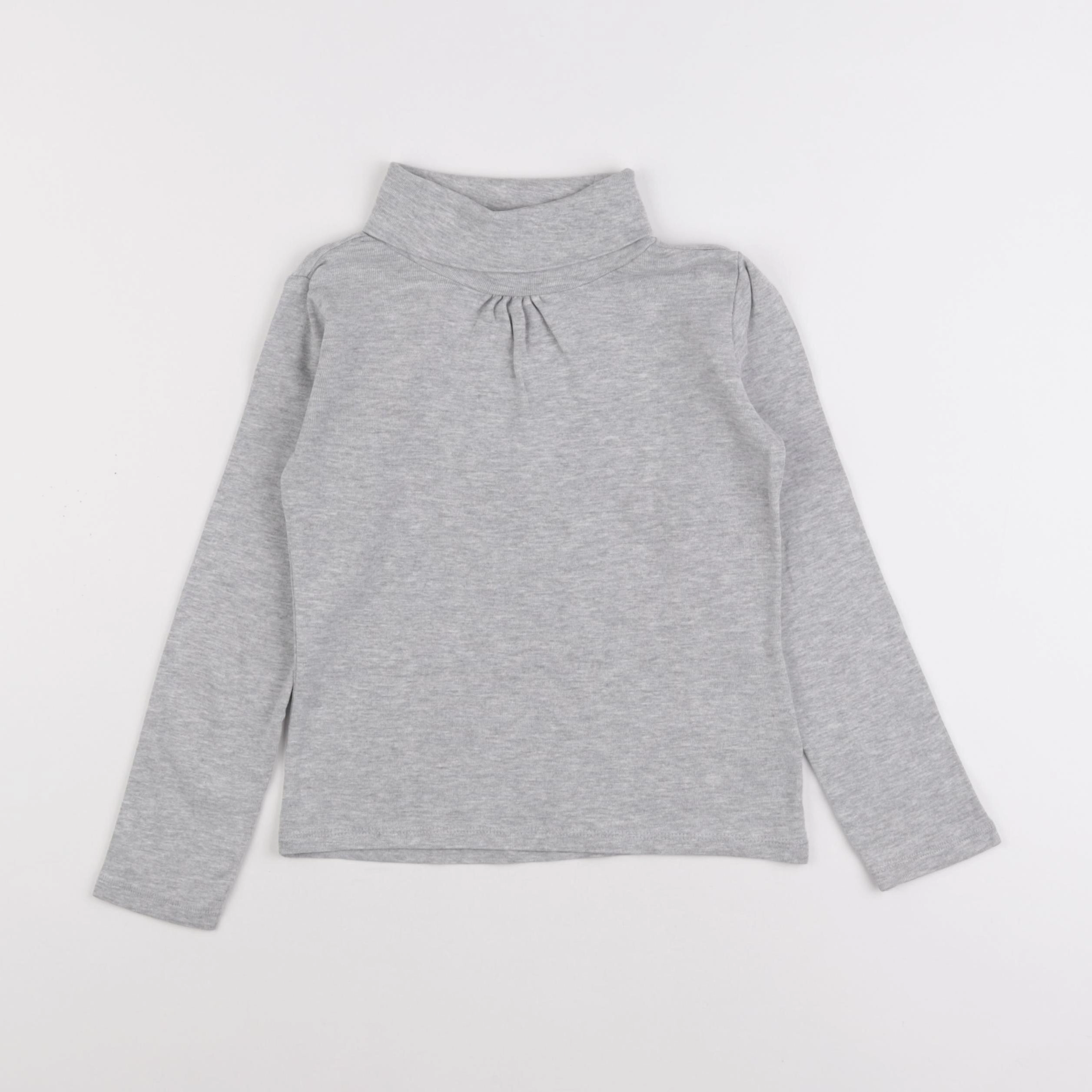 Vertbaudet - sous-pull gris - 8 ans