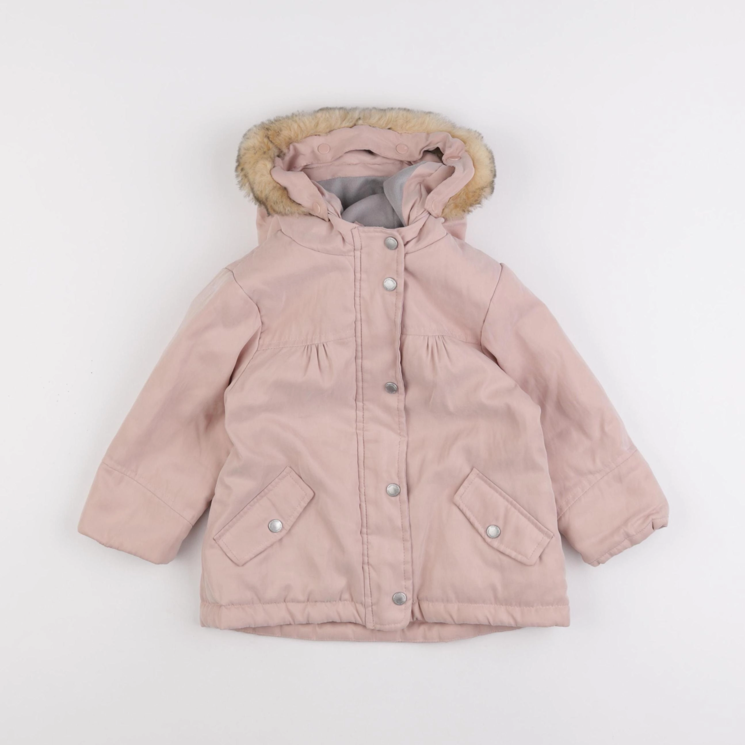 Vertbaudet - manteau rose - 18 mois
