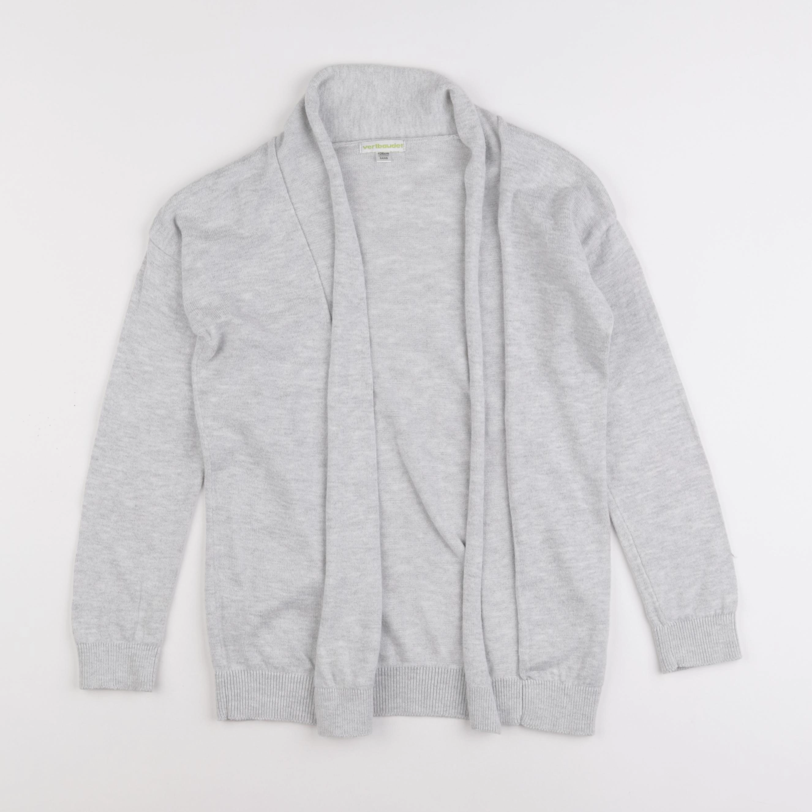 Vertbaudet - gilet gris - 8 ans