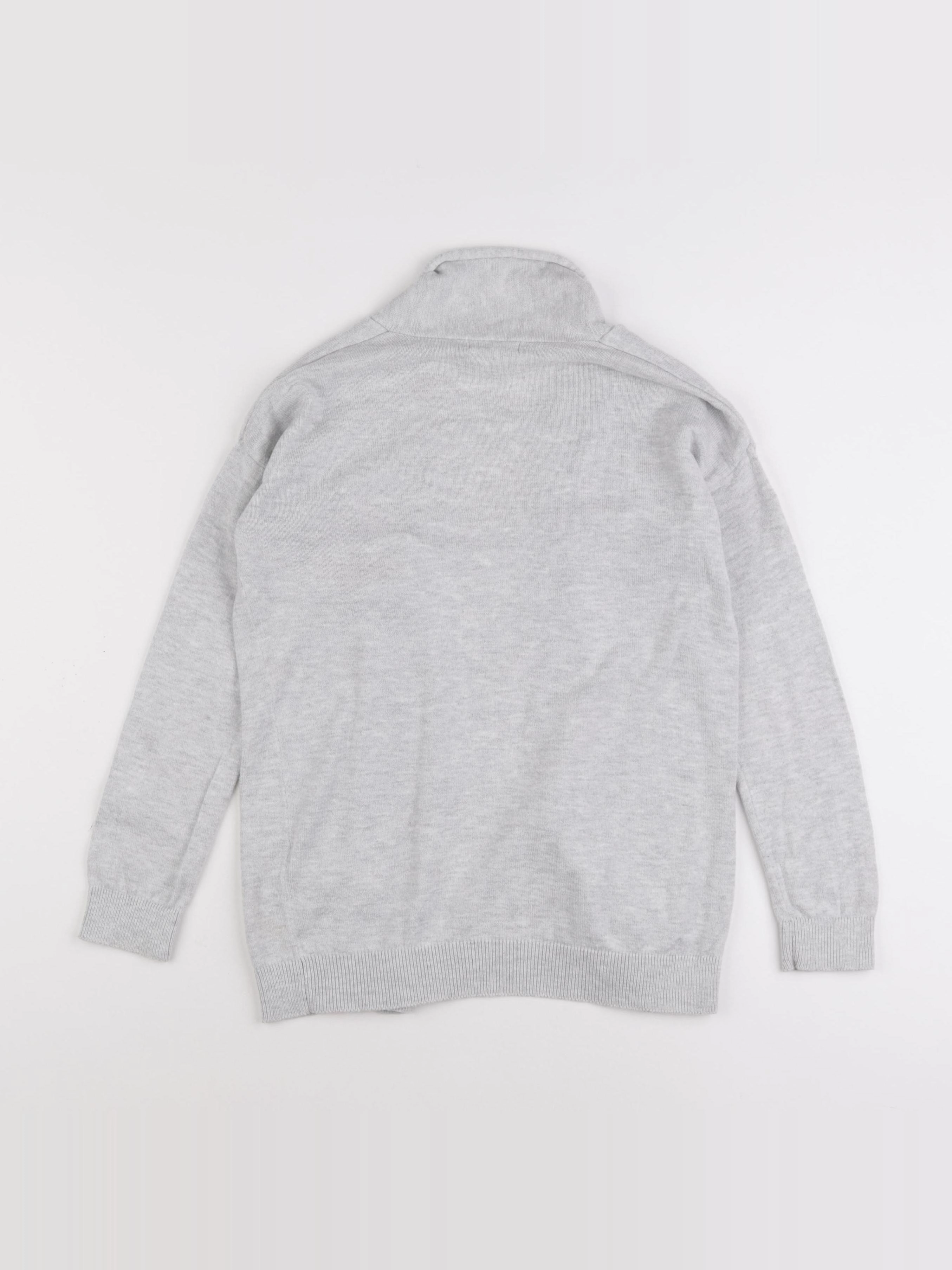 Vertbaudet - gilet gris - 8 ans
