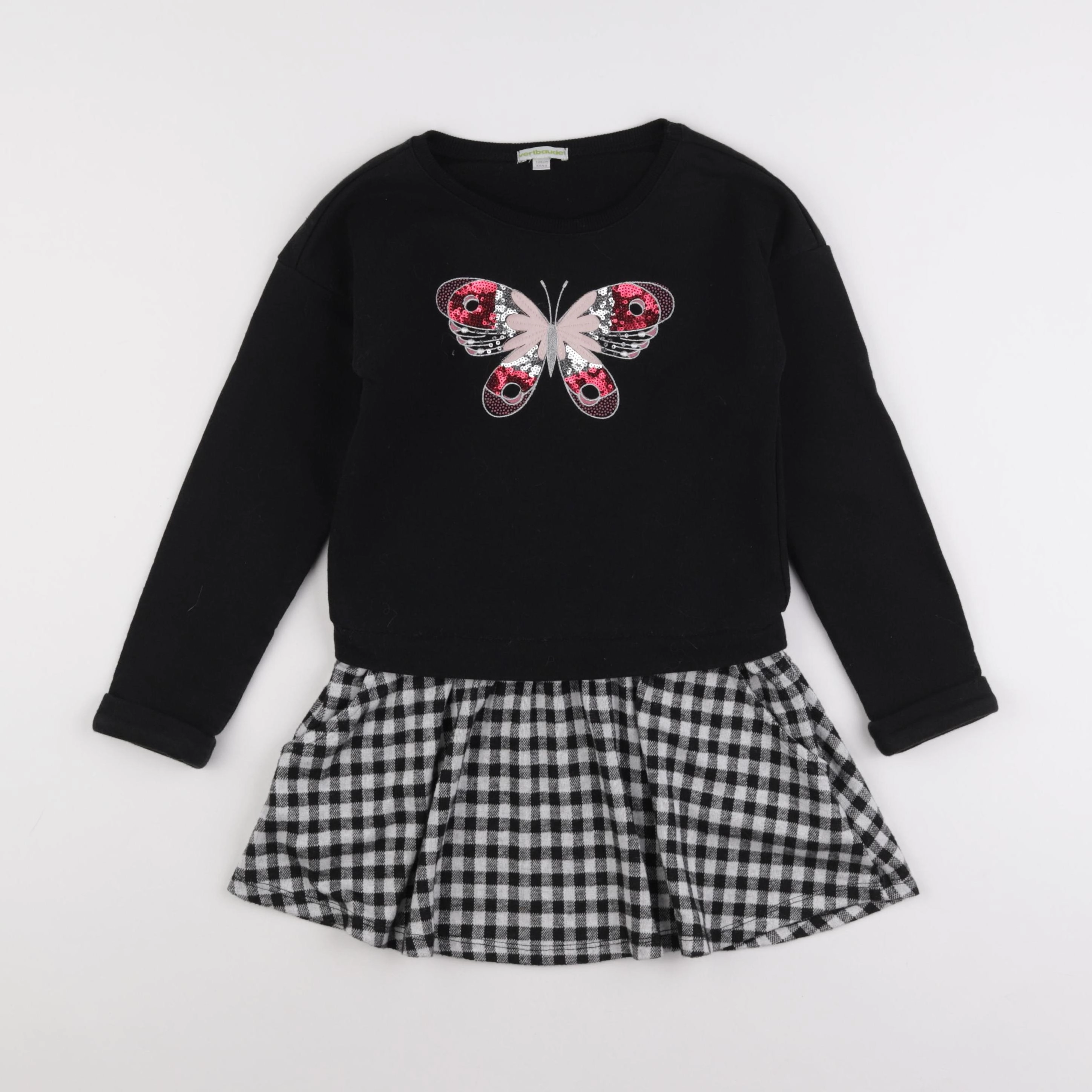 Vertbaudet - robe noir - 8 ans