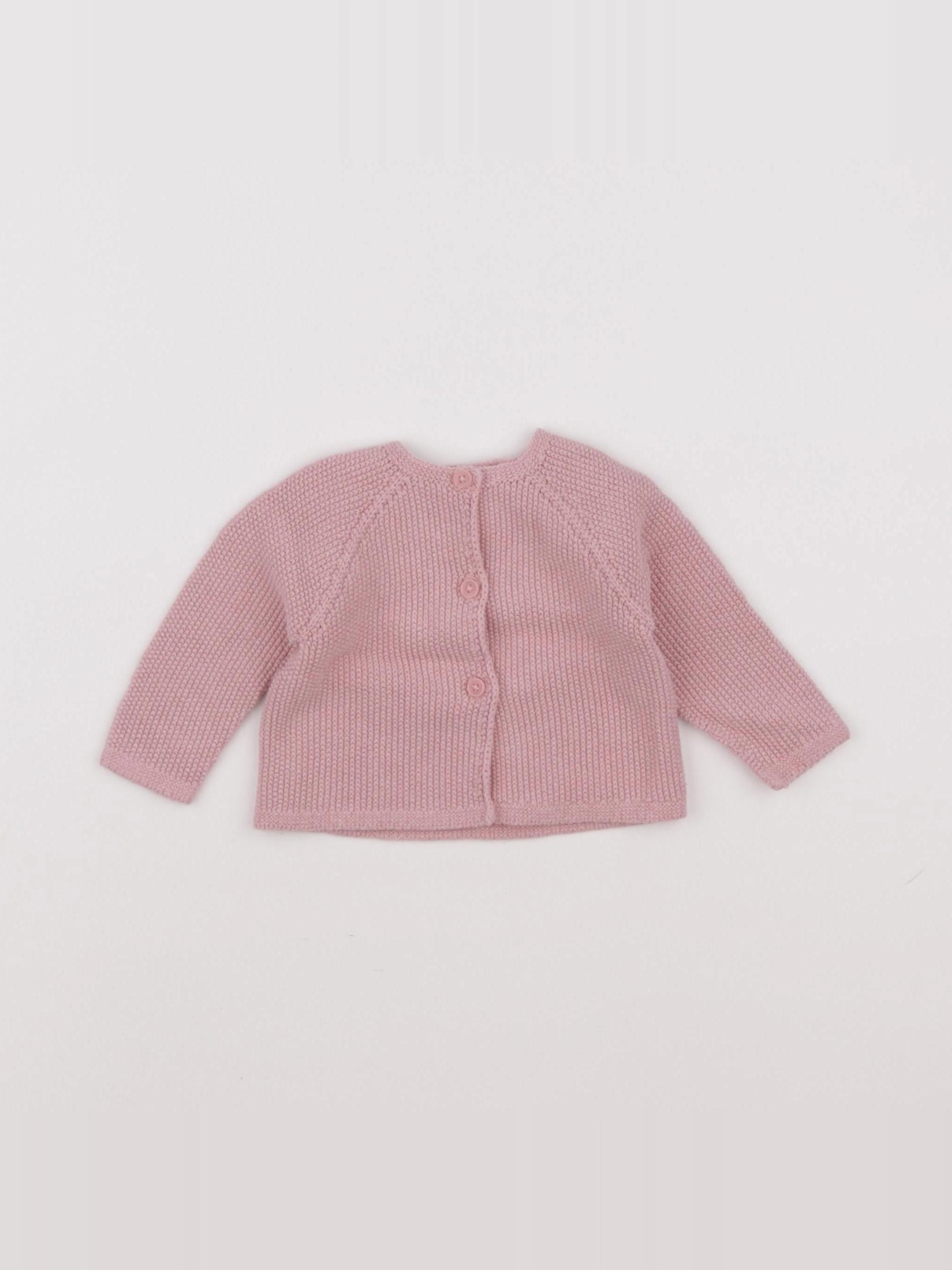Zara - pull rose - 3/6 mois