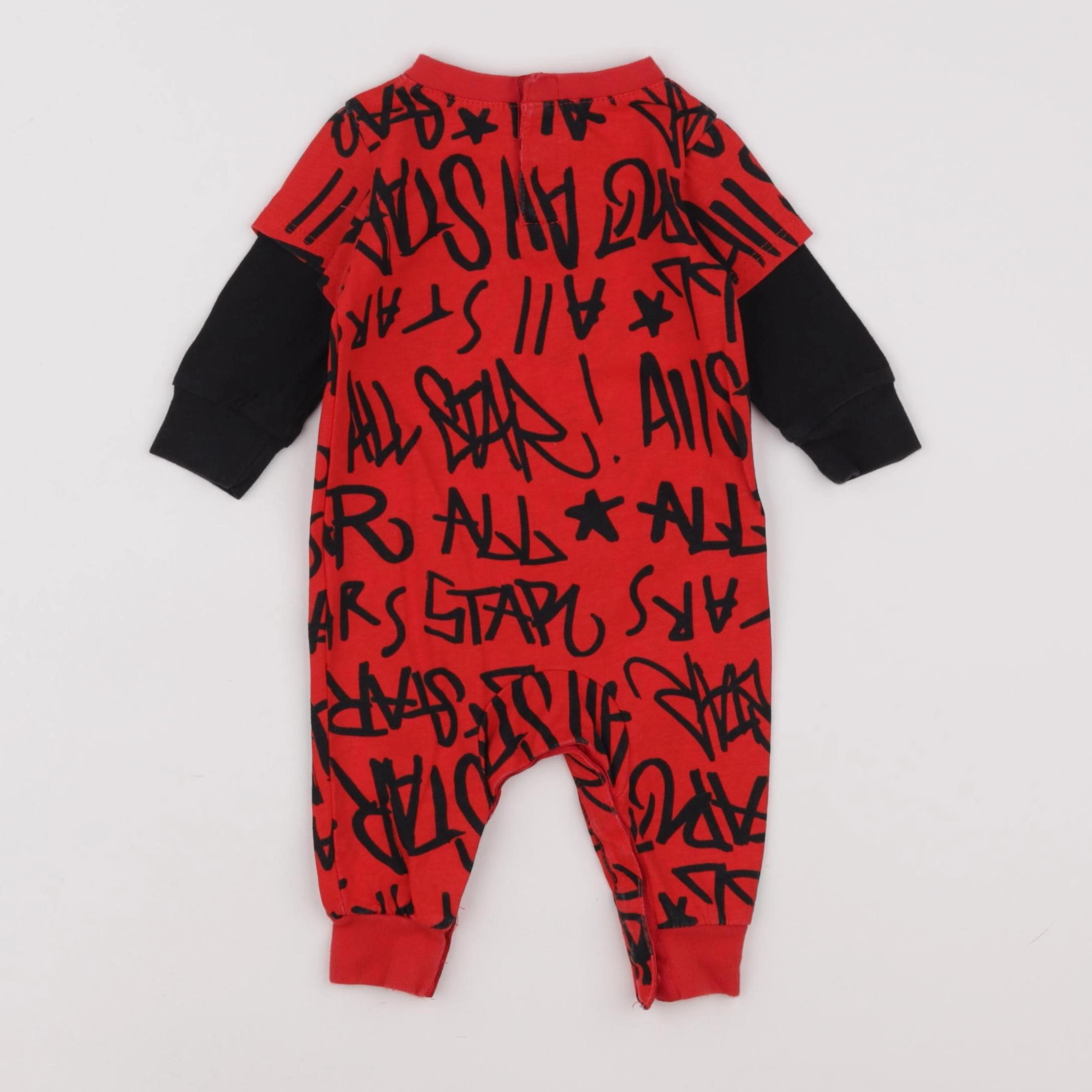 Converse - combinaison noir, rouge - 3 mois