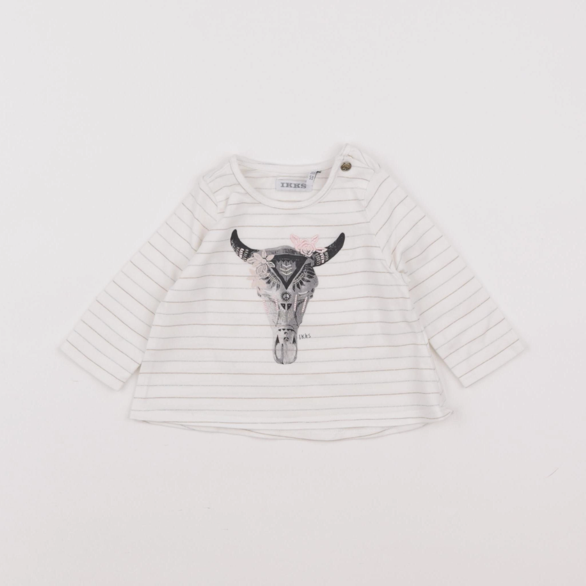 IKKS - tee-shirt blanc - 3 mois