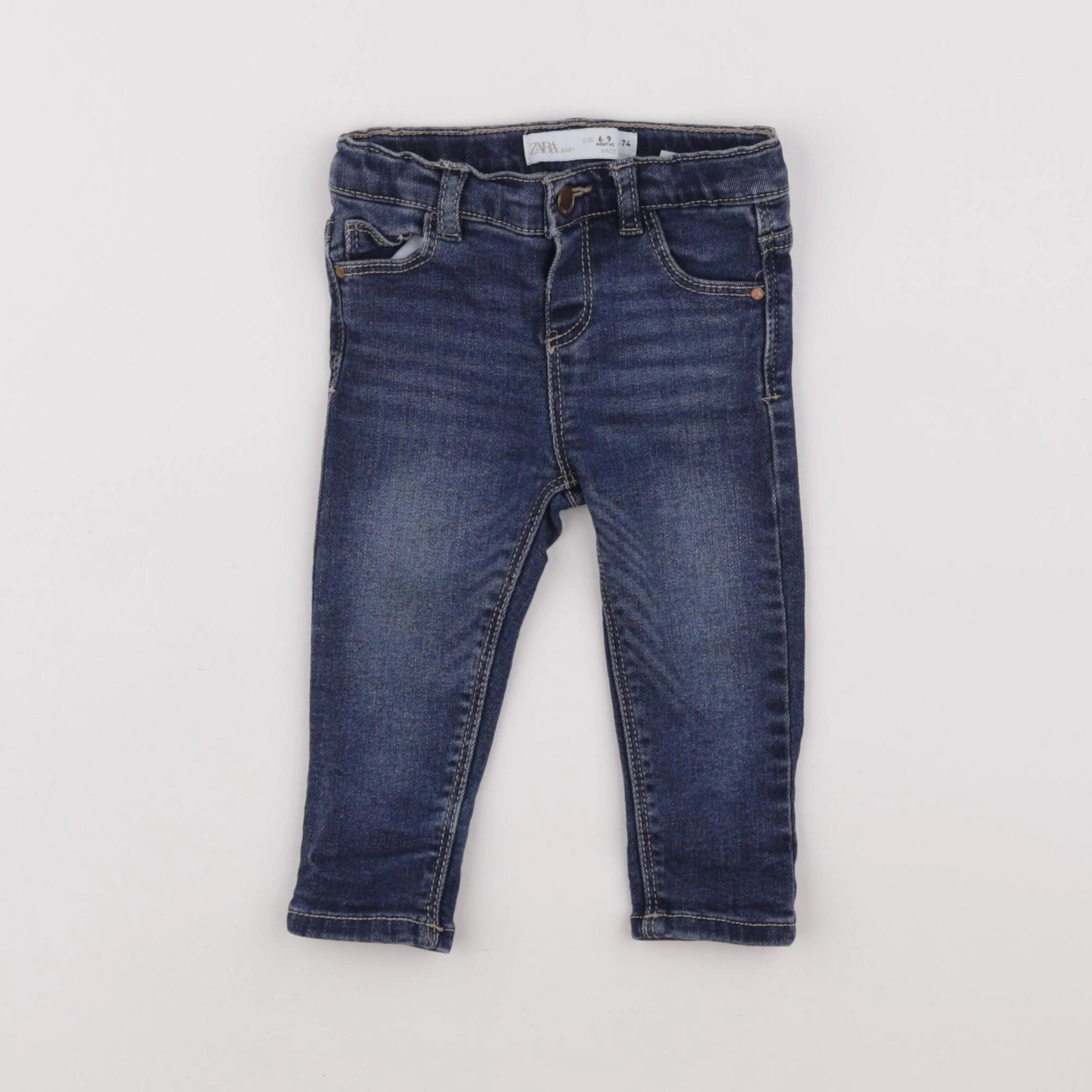 Zara - jean bleu - 6/9 mois