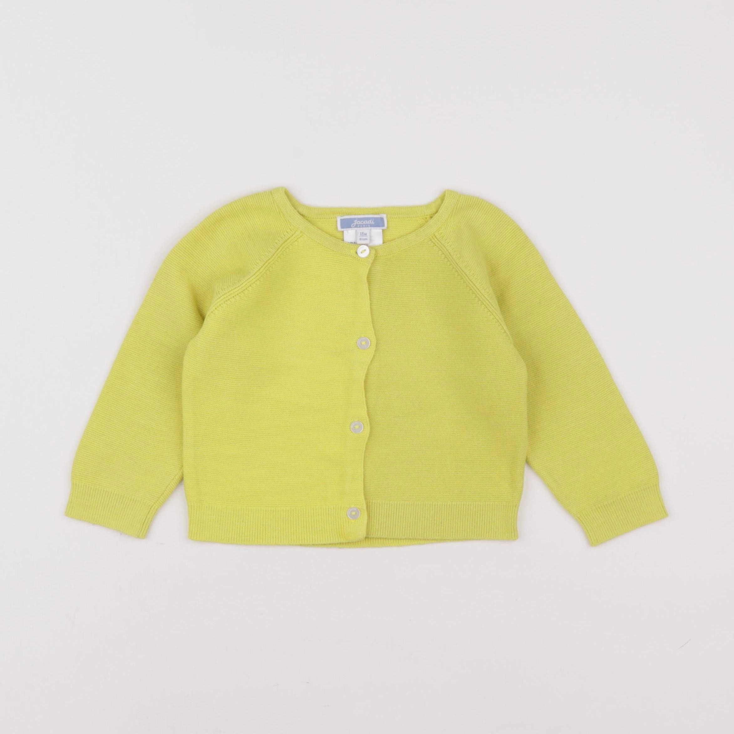 Jacadi - gilet jaune - 18 mois