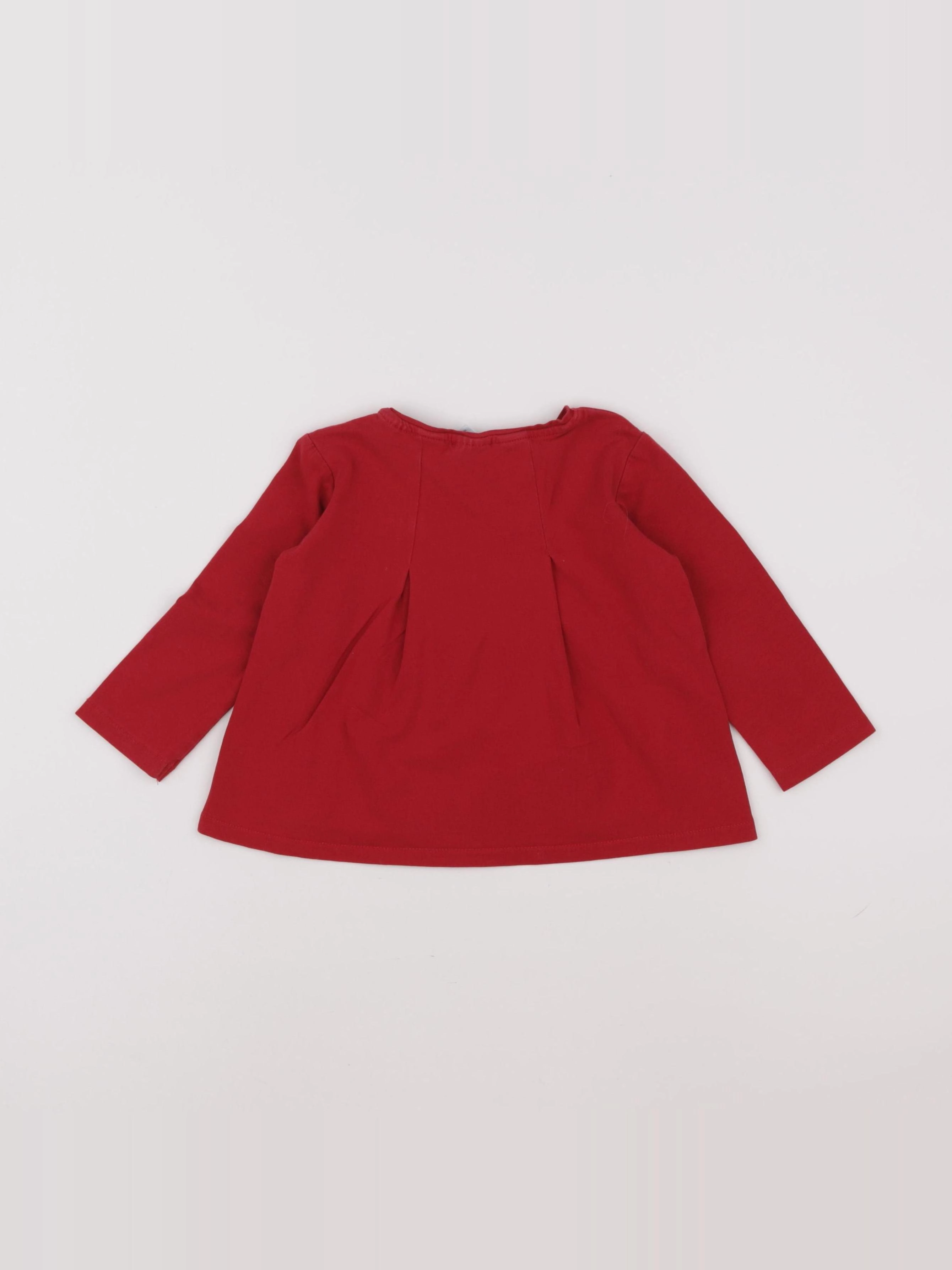 Zara - tee-shirt rouge - 12/18 mois