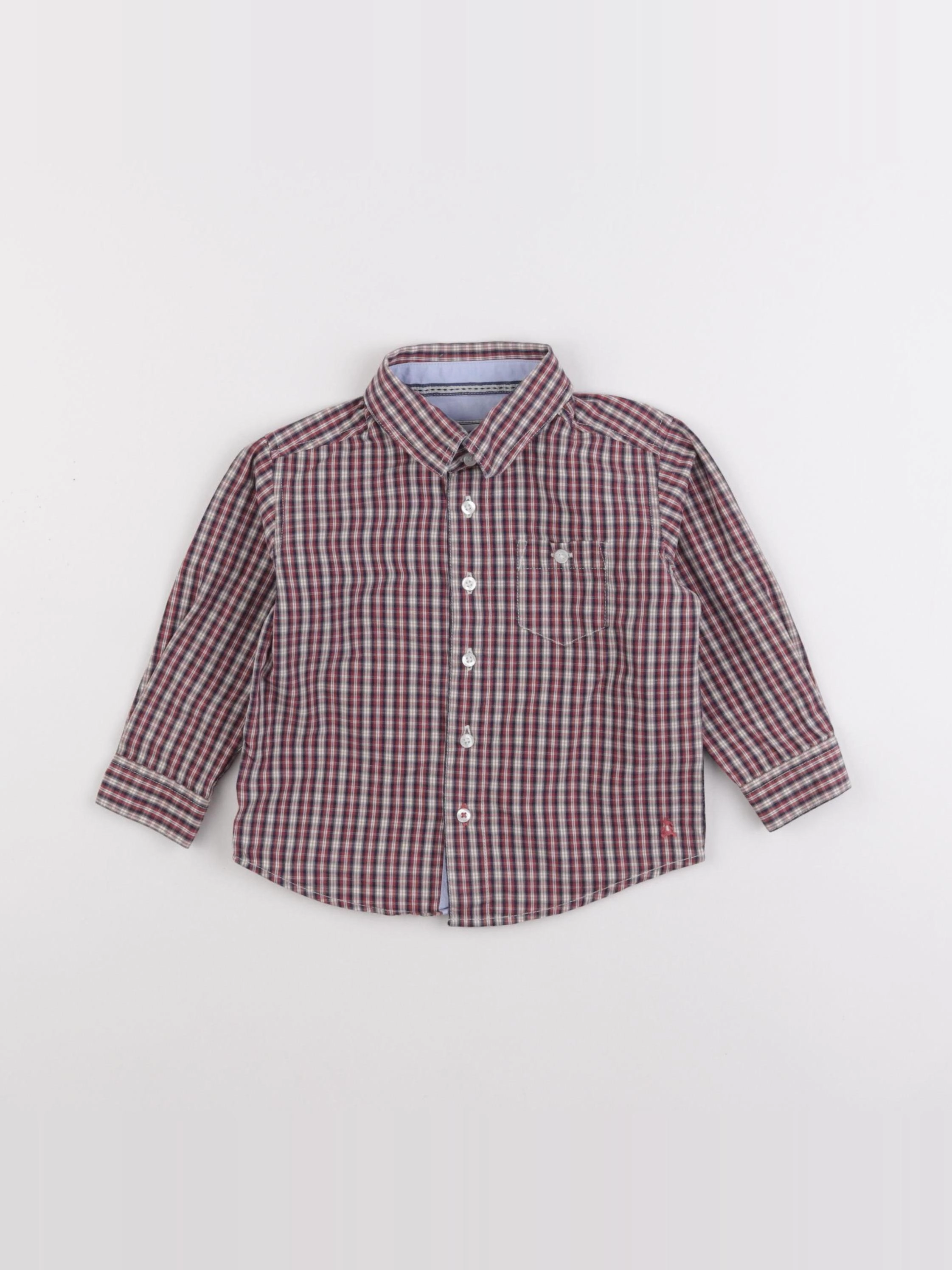 Cyrillus - chemise rouge - 18 mois