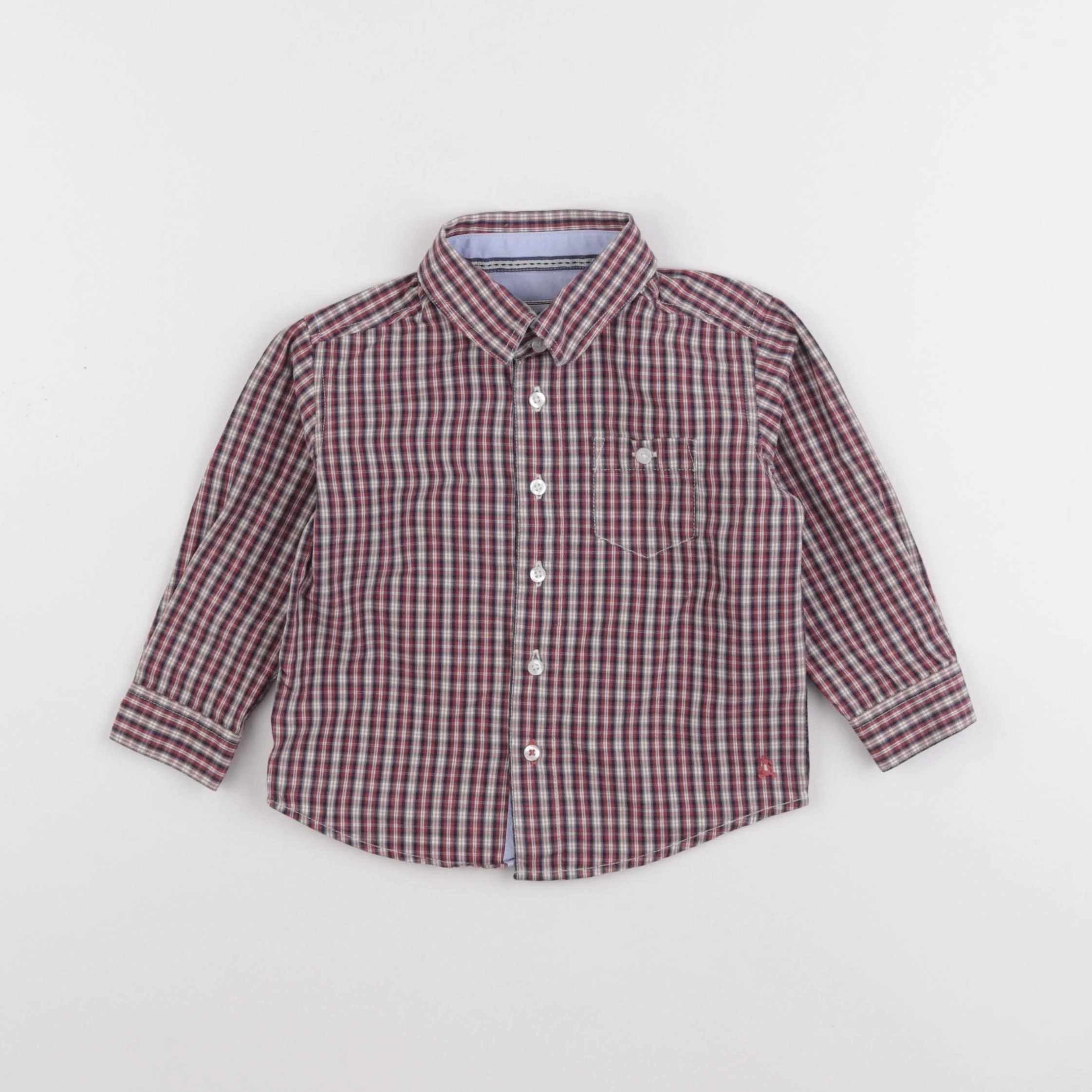 Cyrillus - chemise rouge - 18 mois