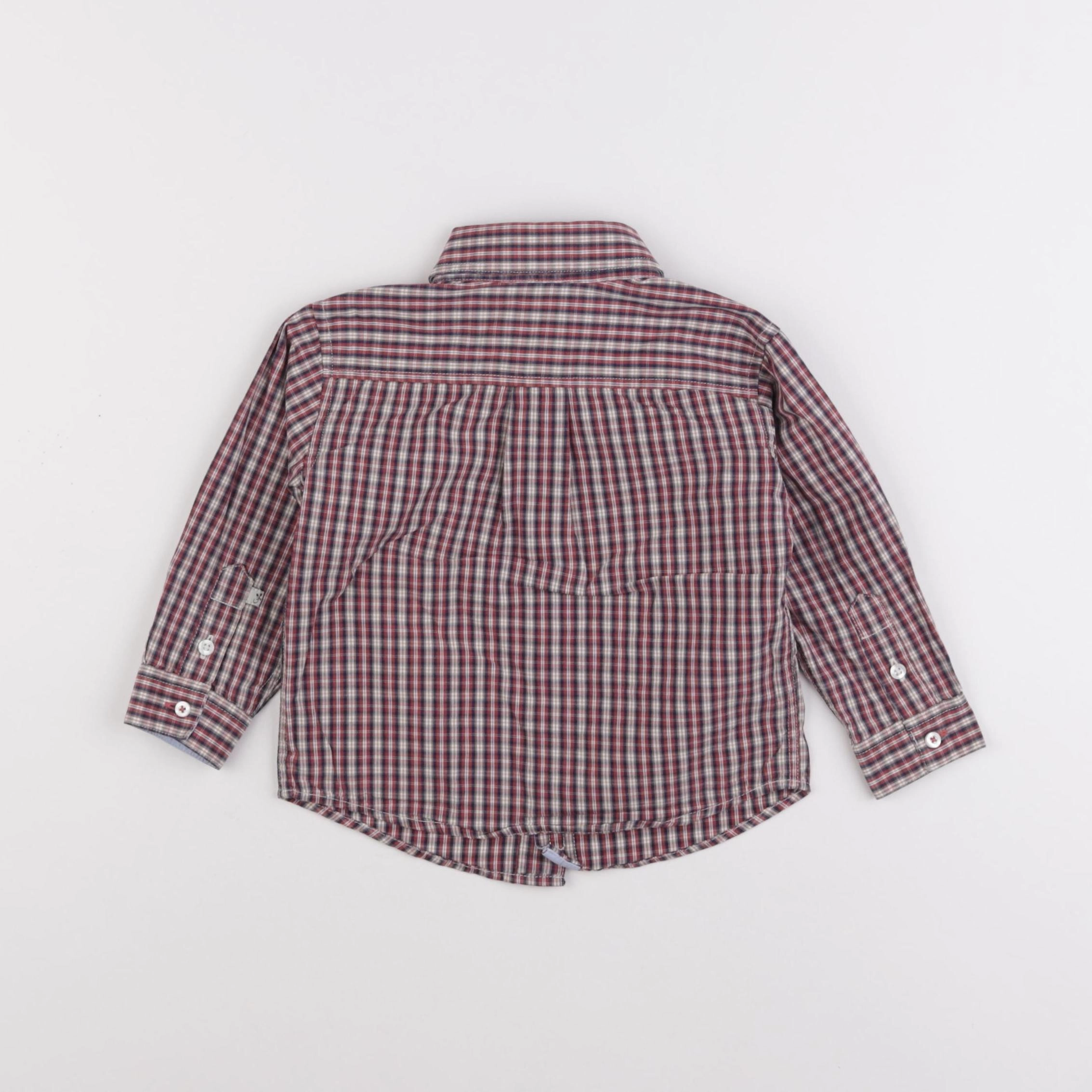 Cyrillus - chemise rouge - 18 mois