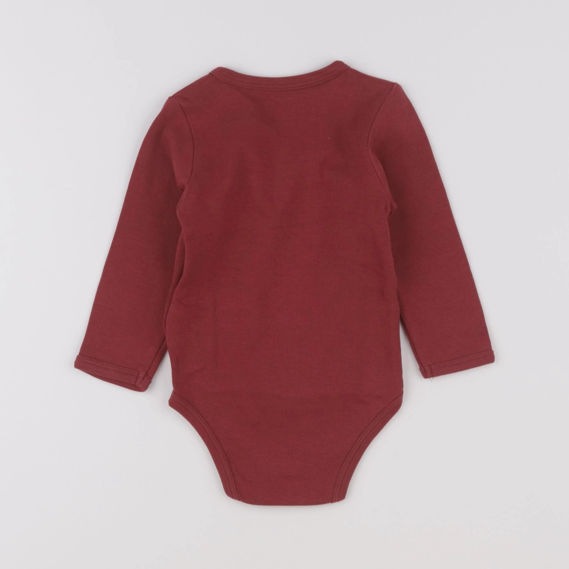 Vertbaudet - body rouge - 12 mois