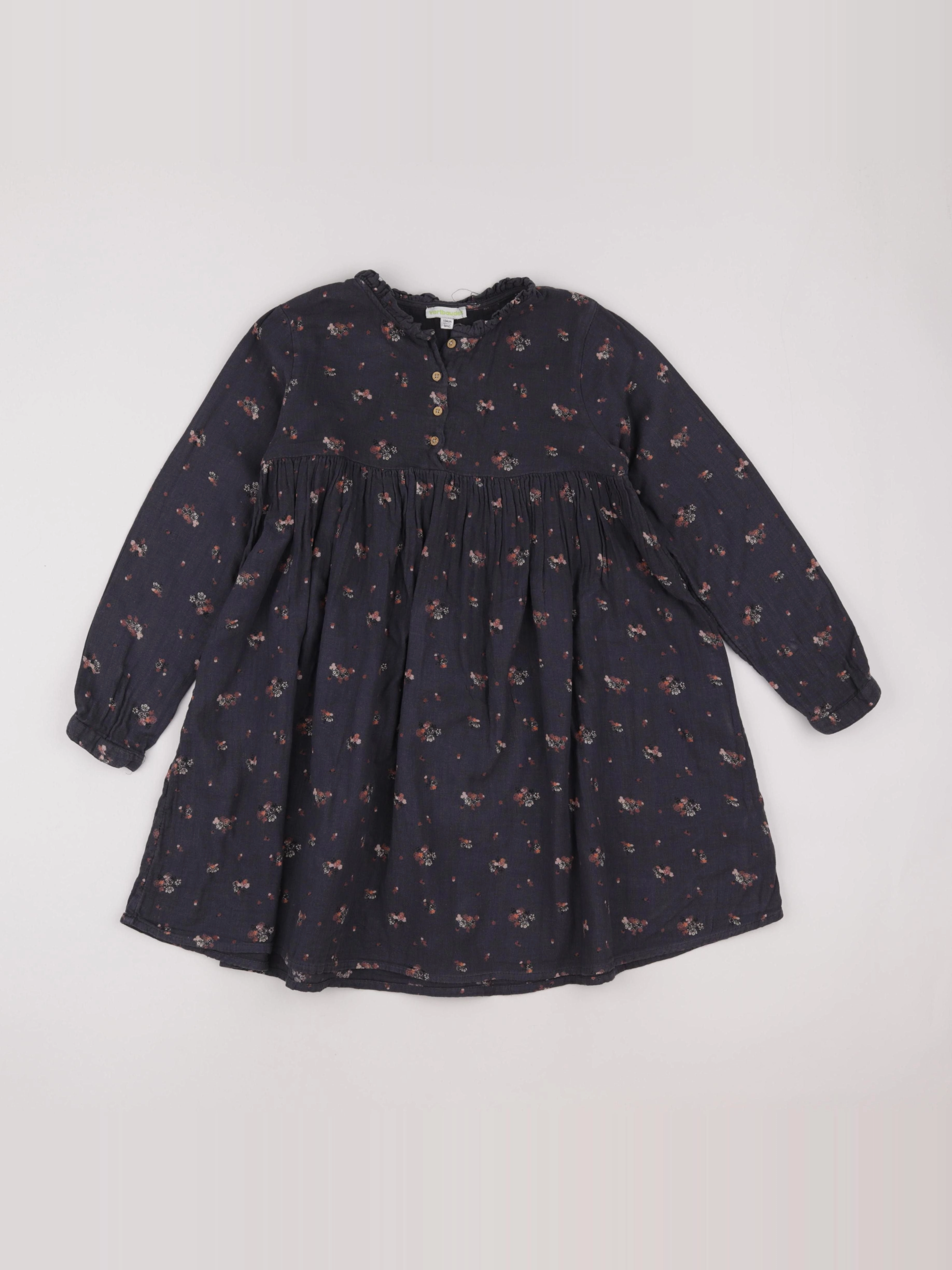 Vertbaudet - robe gris - 9 ans