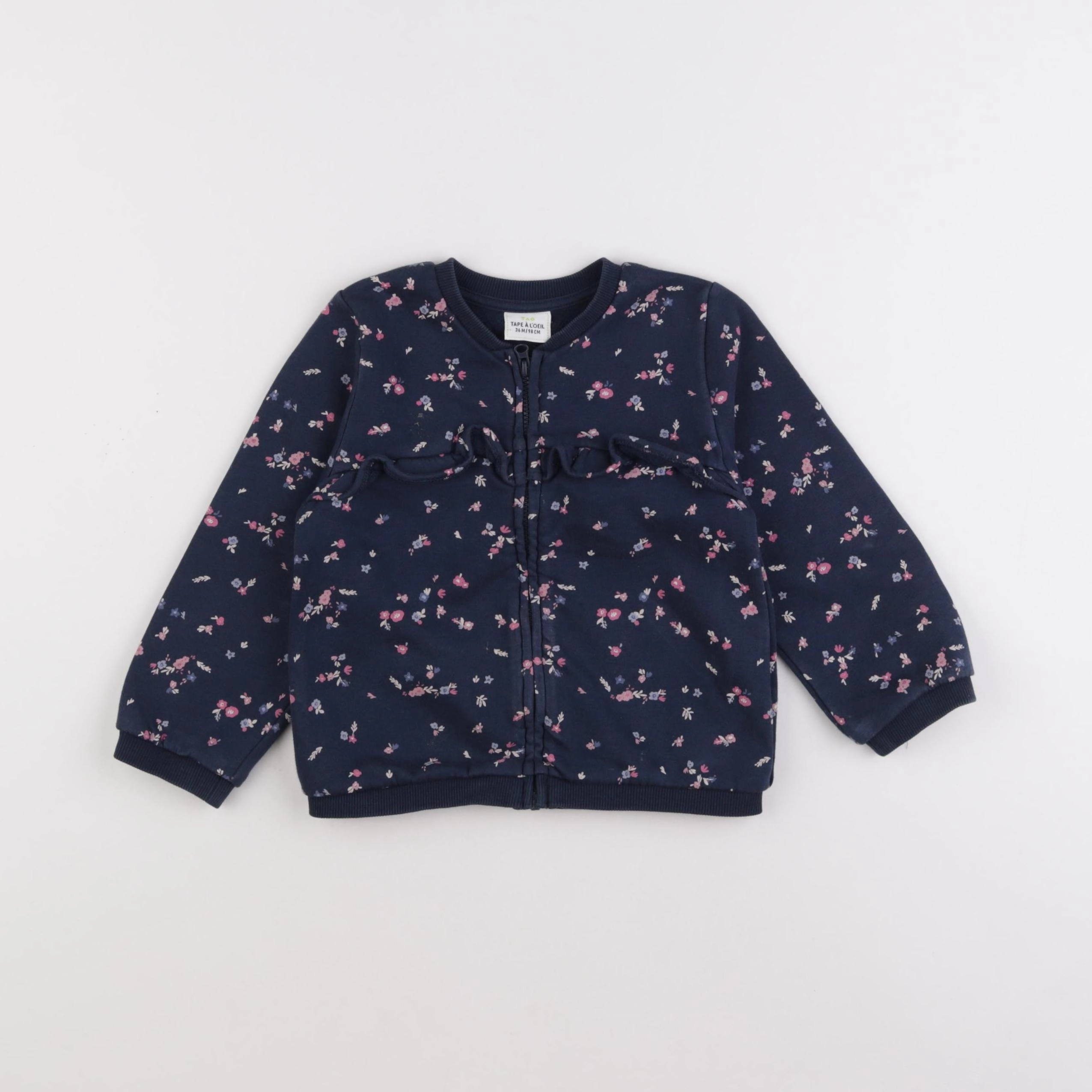 Tape à l'oeil - sweat bleu - 36 mois