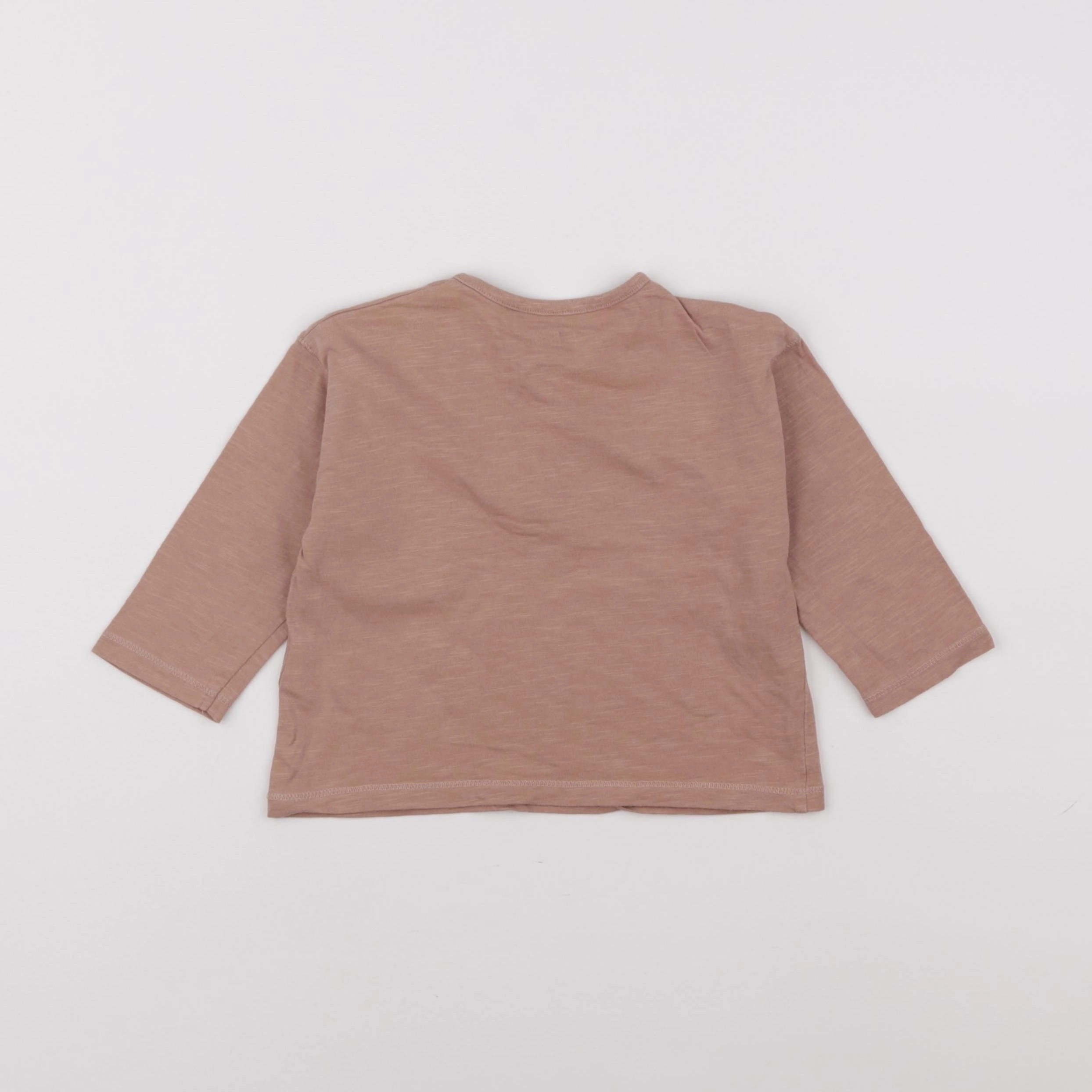 Vertbaudet - tee-shirt marron - 18 mois