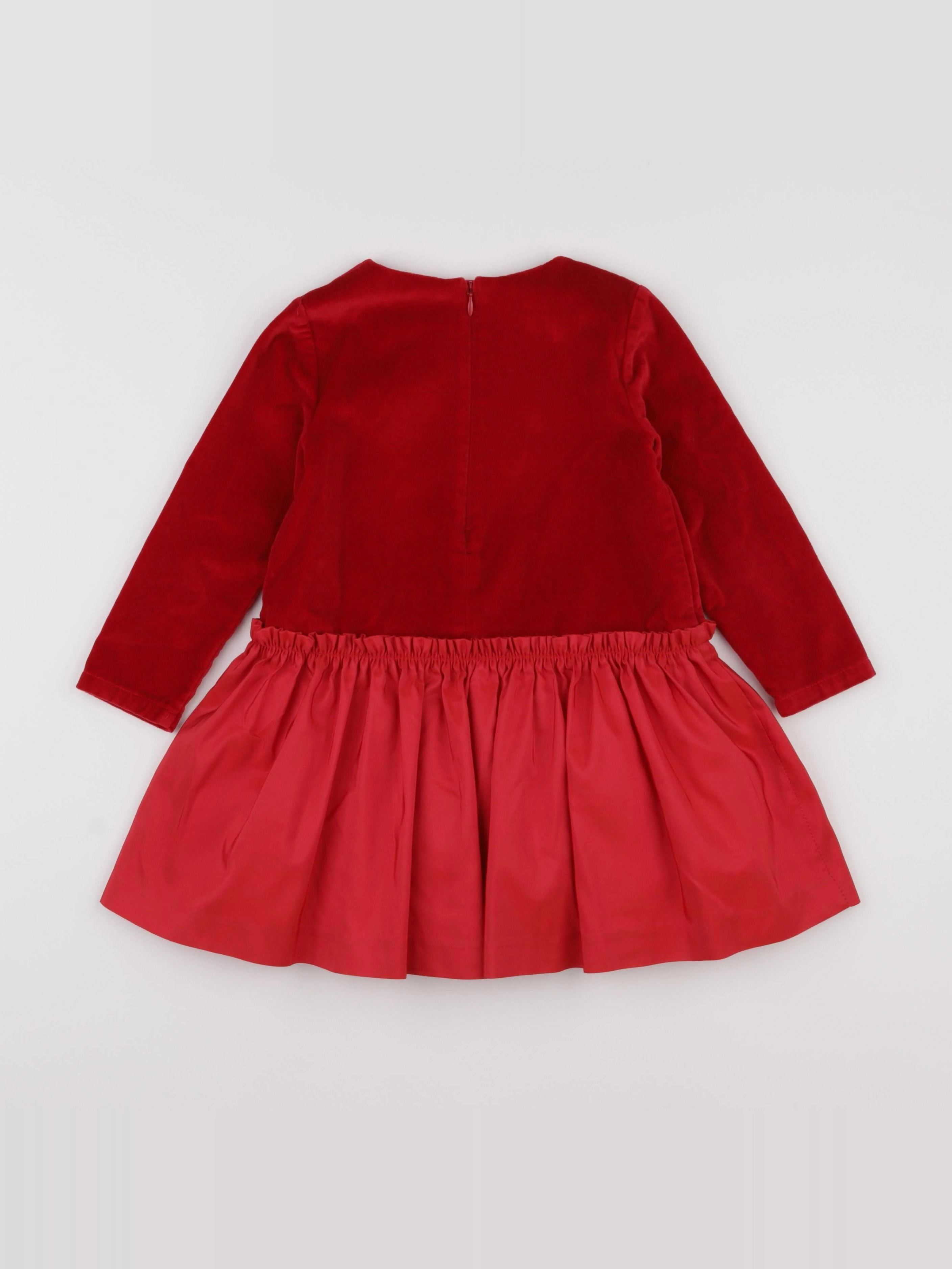 Jacadi - robe rouge - 4 ans