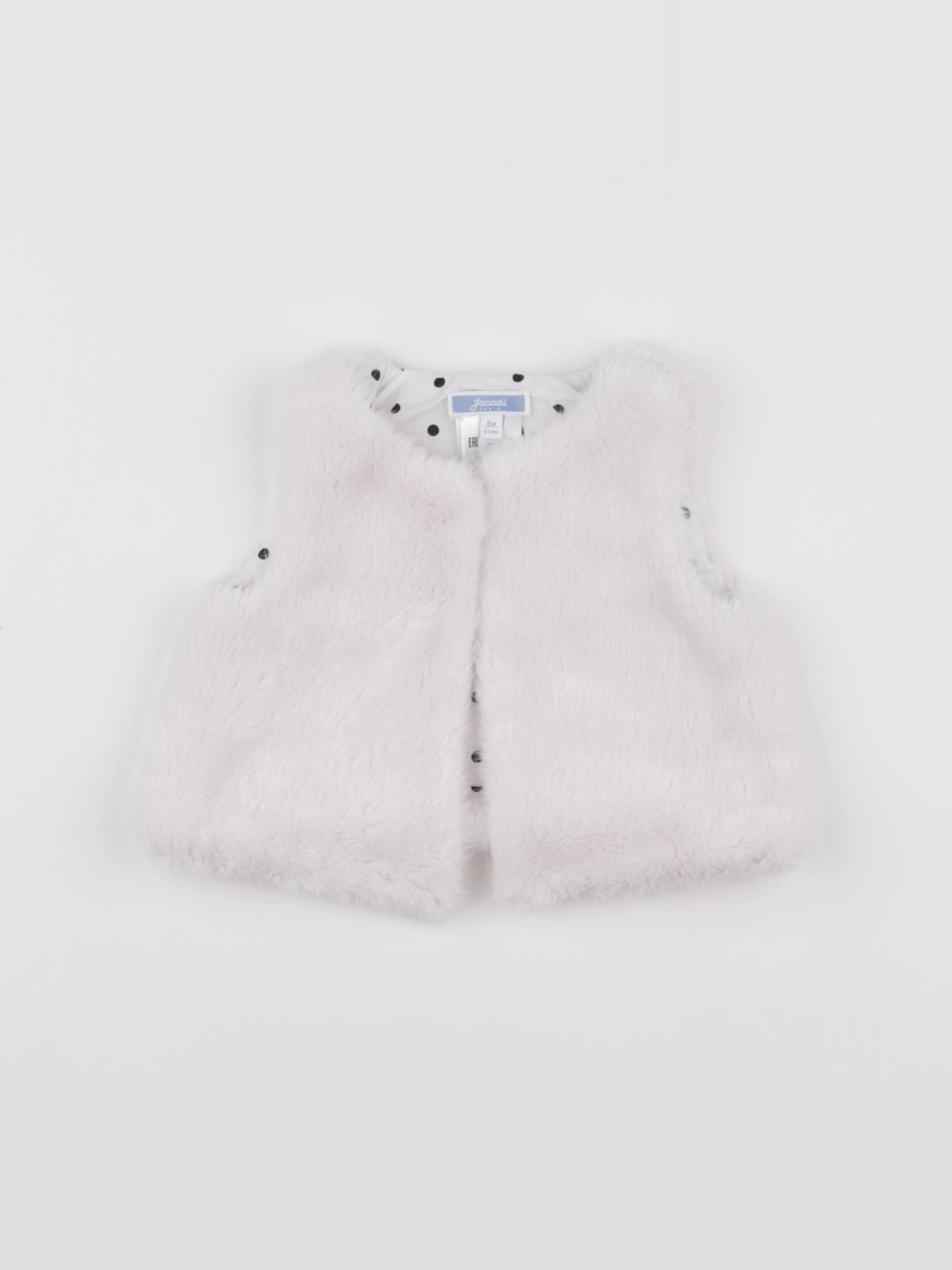 Jacadi - gilet blanc - 6 mois