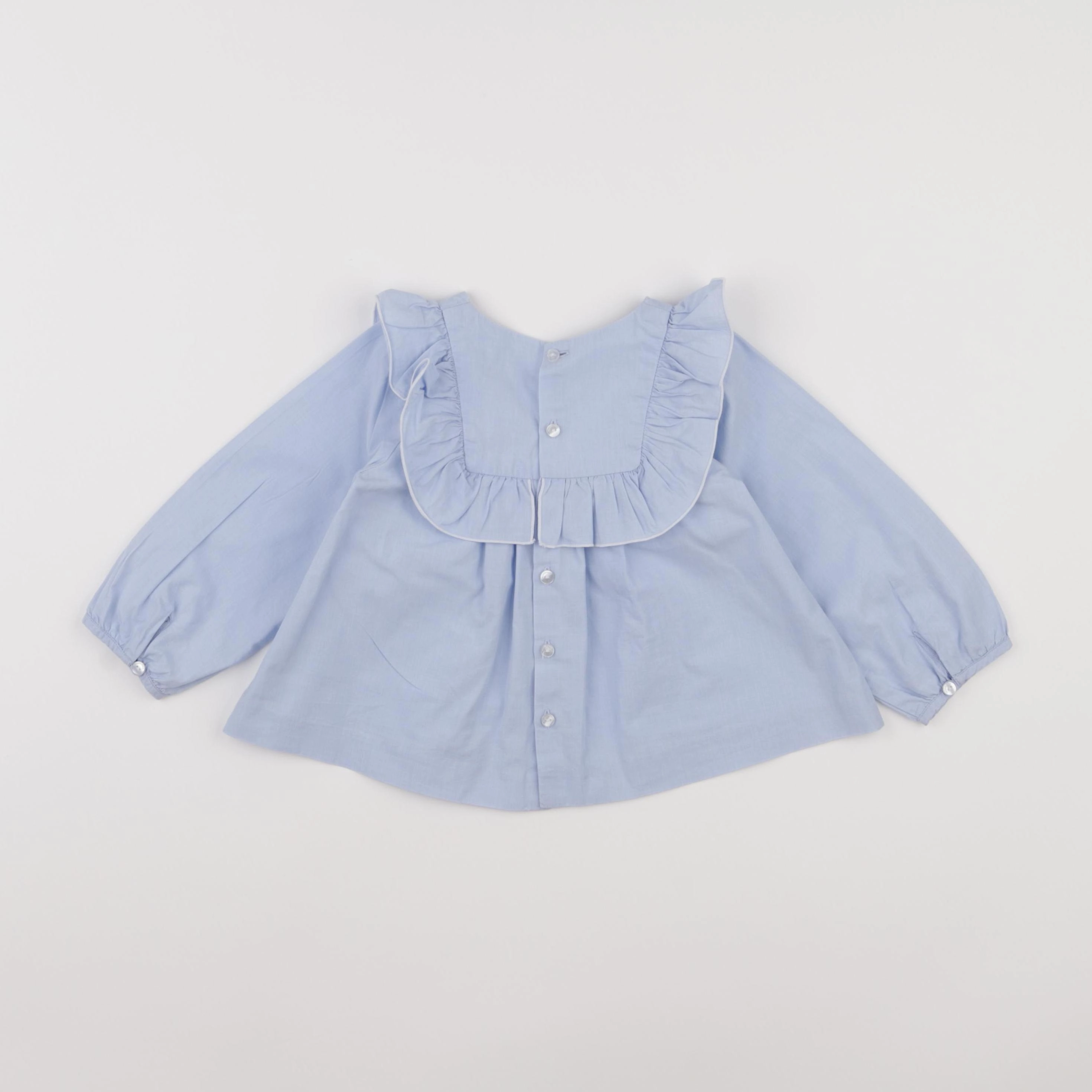 Jacadi - blouse bleu - 24 mois