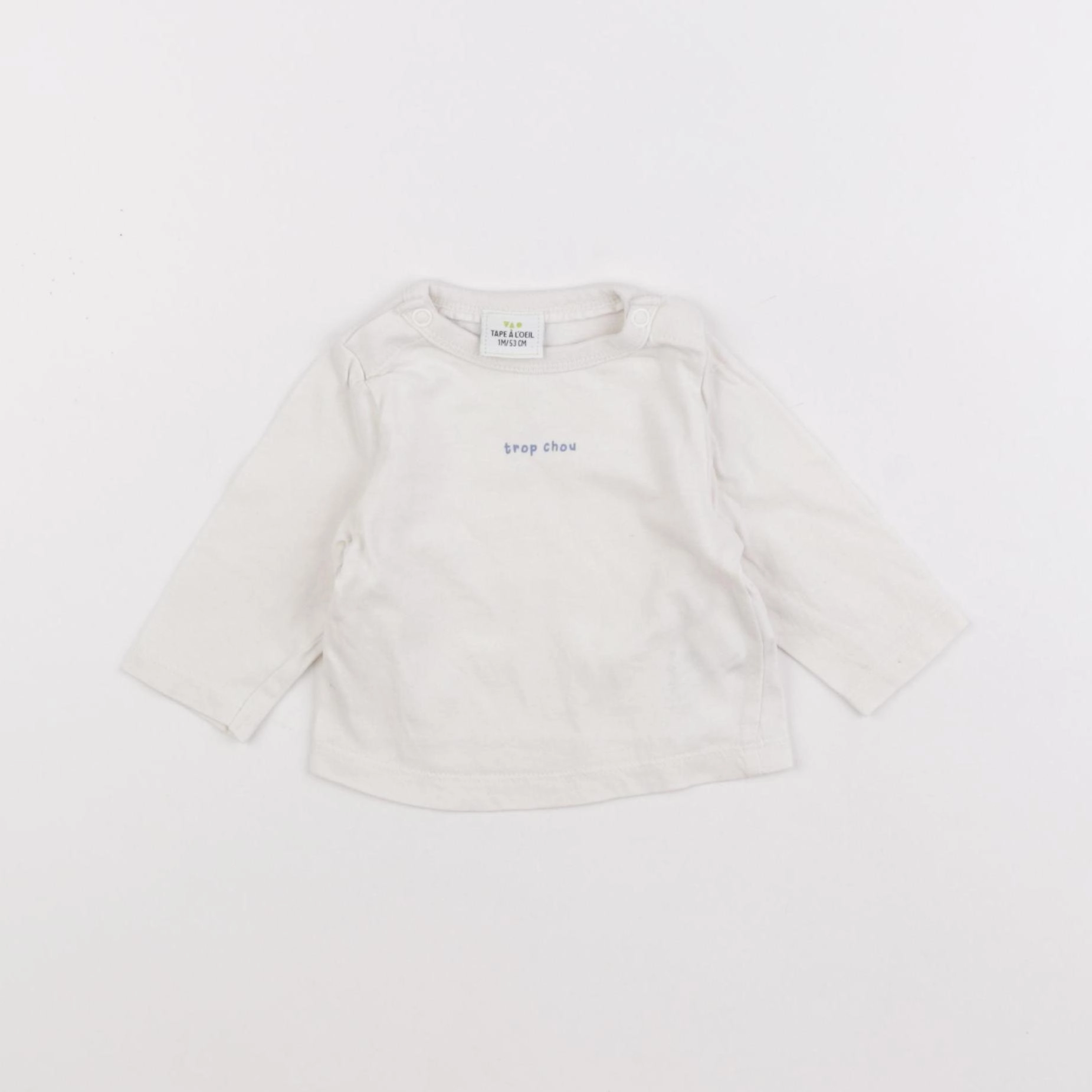 Tape à l'oeil - tee-shirt beige - 1 mois
